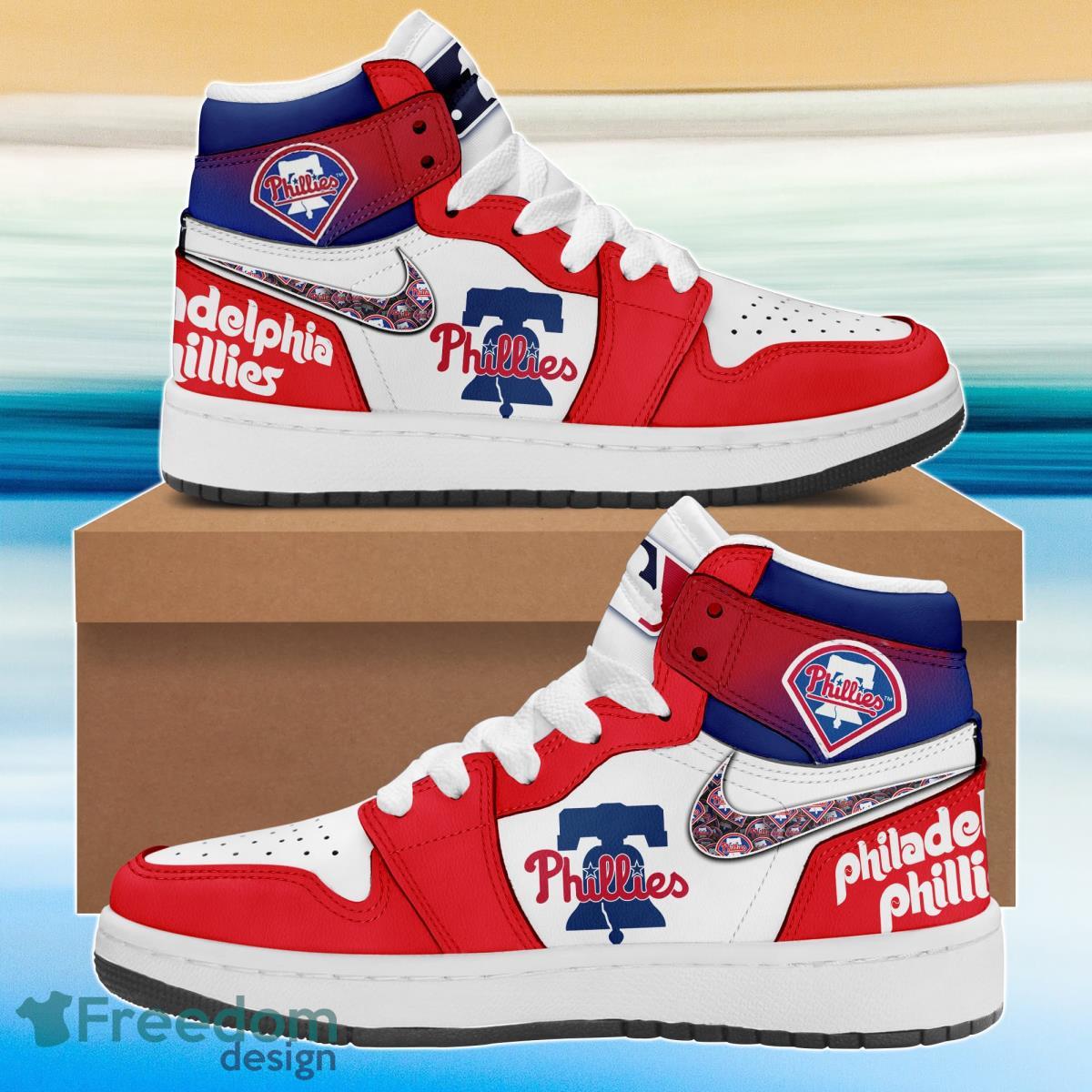 JWFancy Philadelphia Phillies AJ1 High Sneakers Shoes For Men And Women