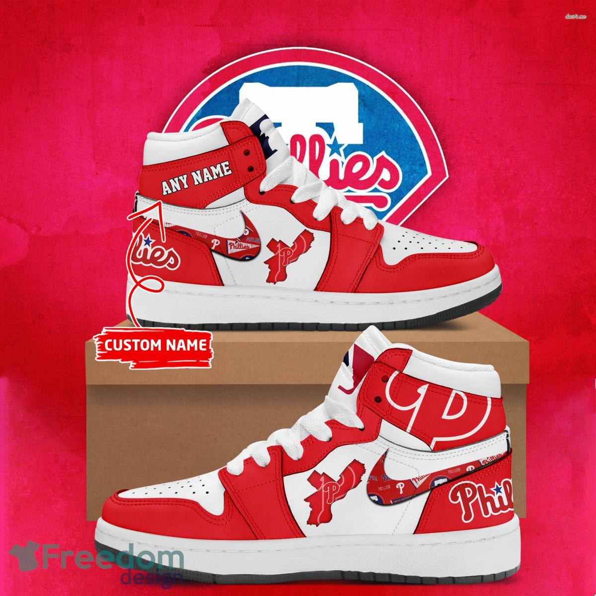 JWFancy Philadelphia Phillies AJ1 High Sneakers Shoes For Men And Women