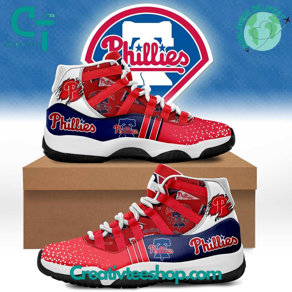 JWFancy Philadelphia Phillies AJ13 Sneakers Shoes For Men And Women