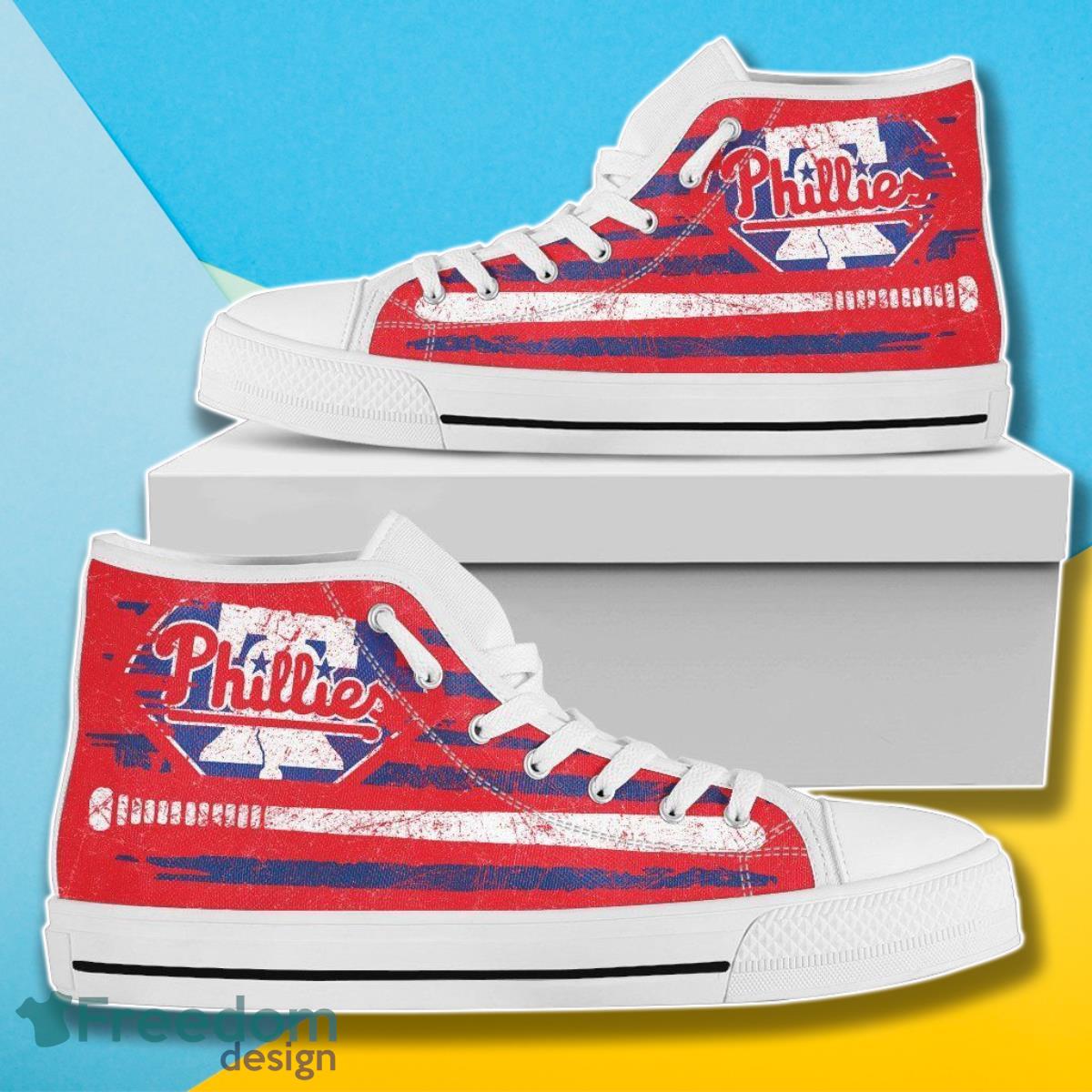 JWFancy Philadelphia Phillies High Top Canvas Sneakers Shoes For Men And Women