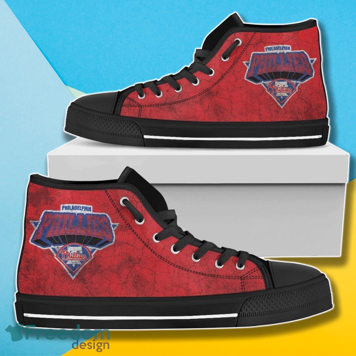 JWFancy Philadelphia Phillies High Top Canvas Sneakers Shoes For Men And Women