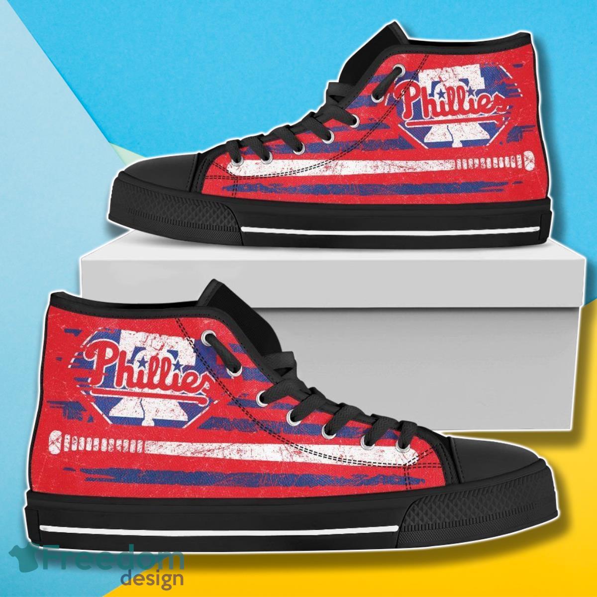 JWFancy Philadelphia Phillies High Top Canvas Sneakers Shoes For Men And Women