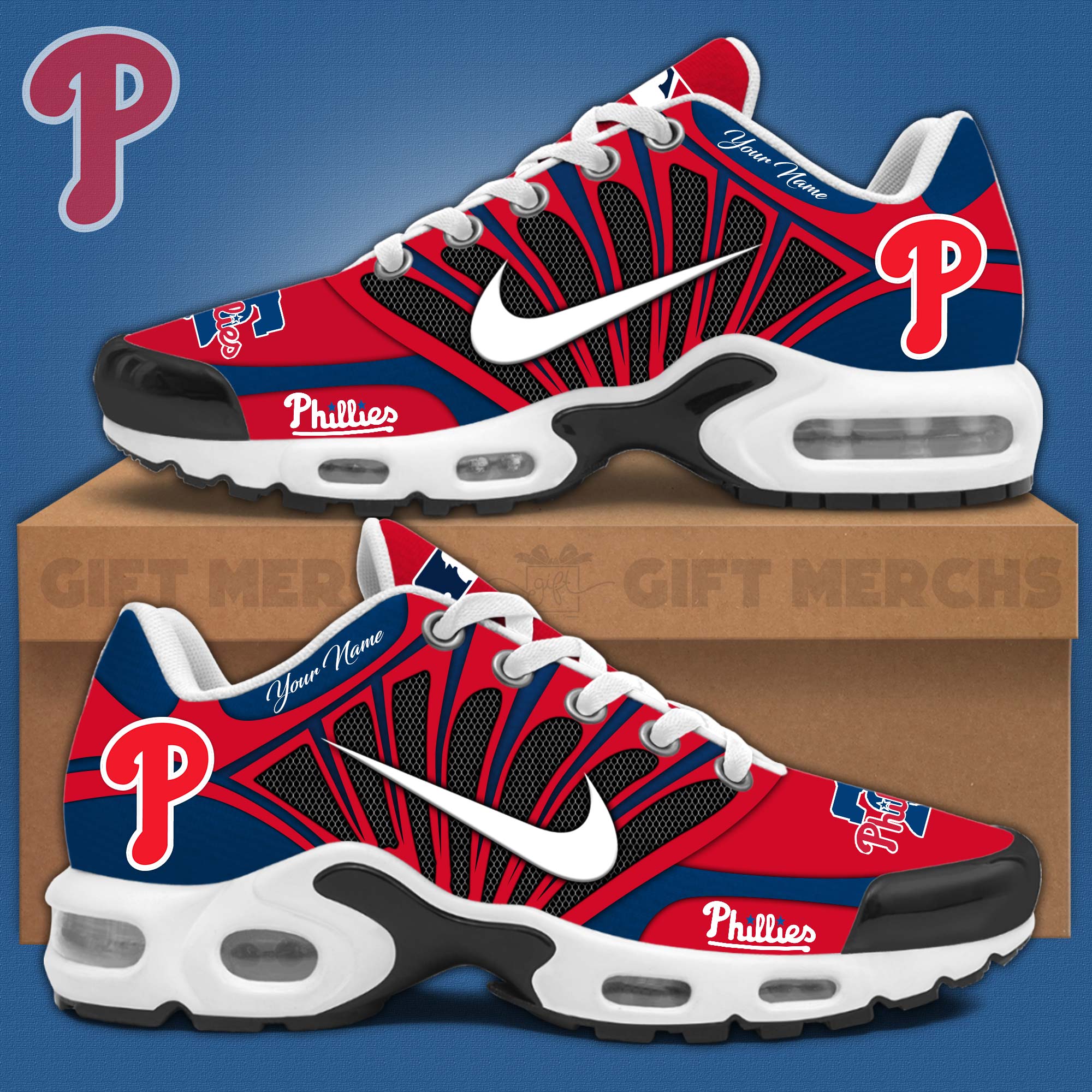 JWFancy Philadelphia Phillies TN Shoes Sneakers For Men And Women