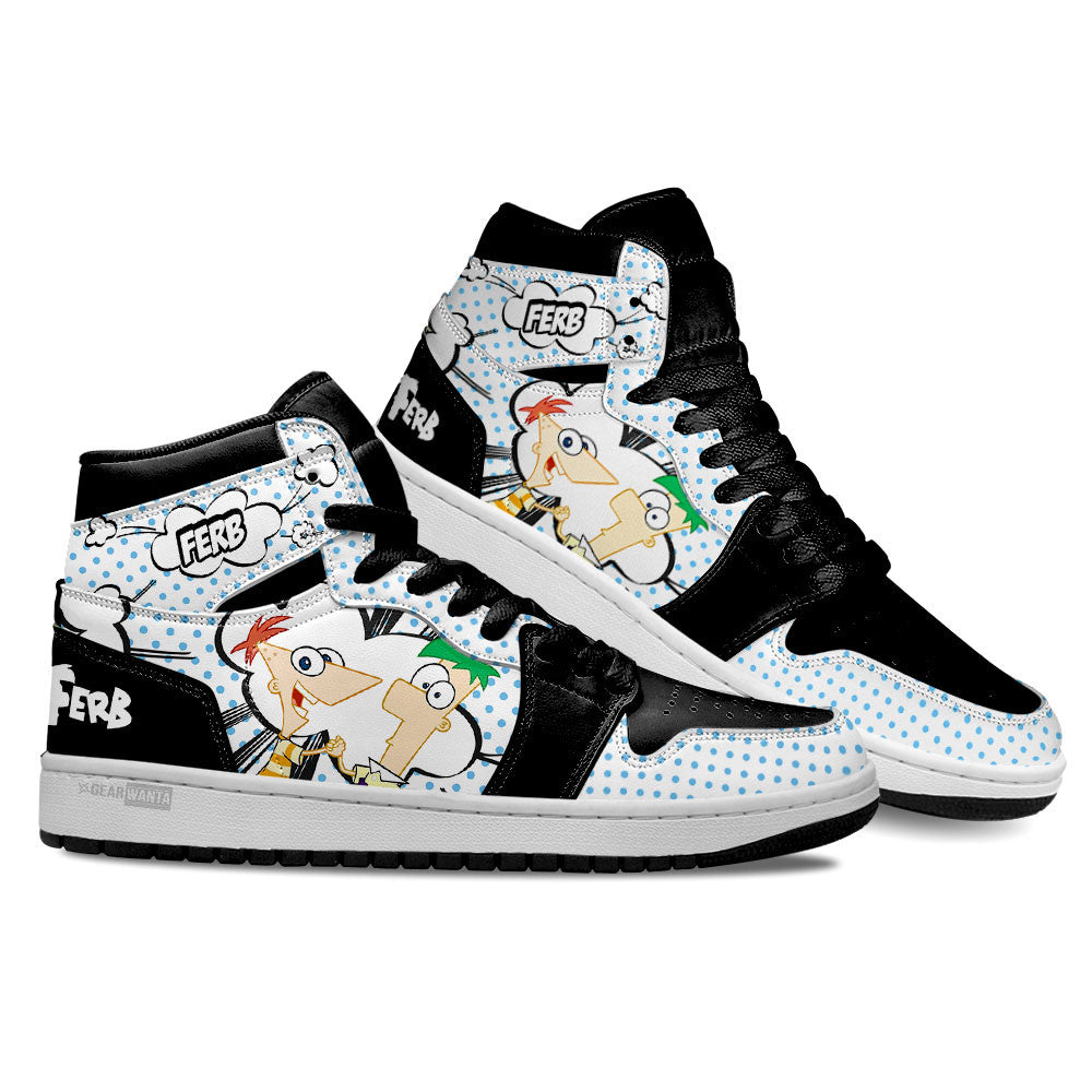 JWFancy Phineas Flynn AJ1 High Sneakers Shoes For Men And Women