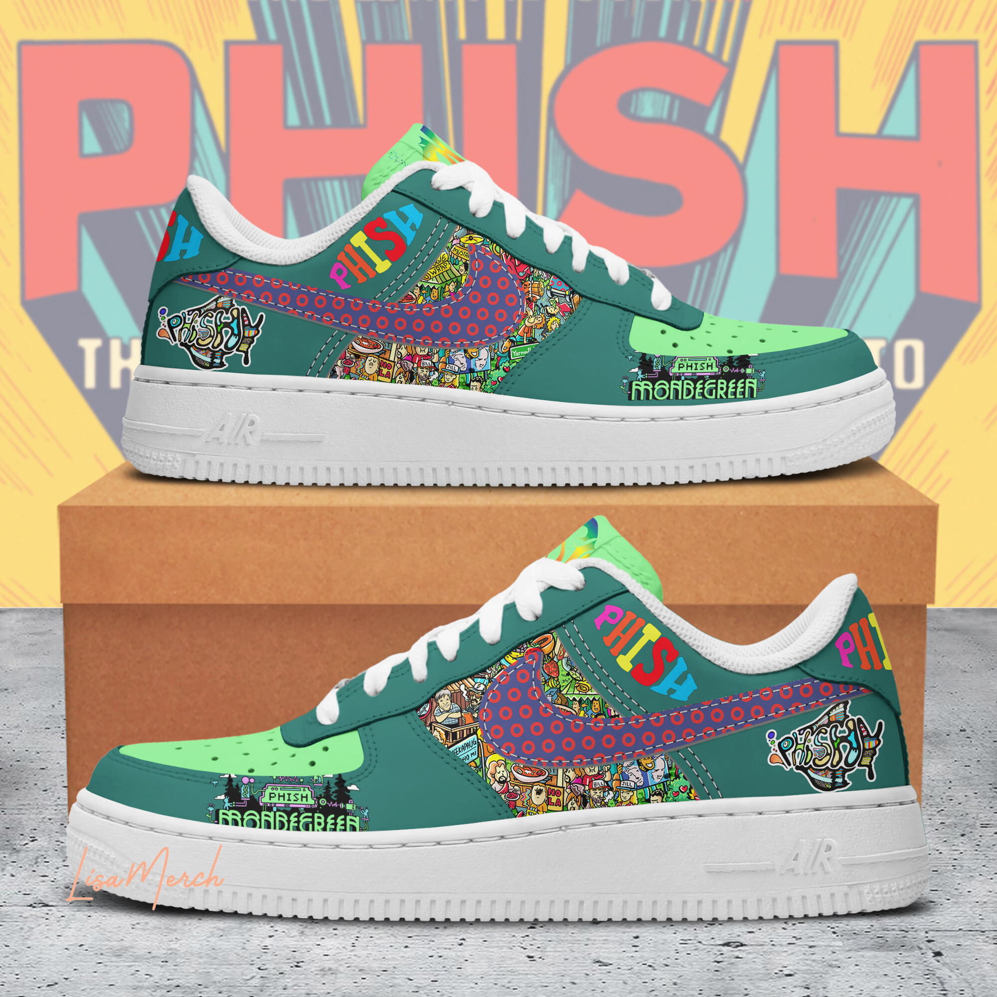 JWFancy Phish Air Low-Top Sneakers Shoes For Men And Women
