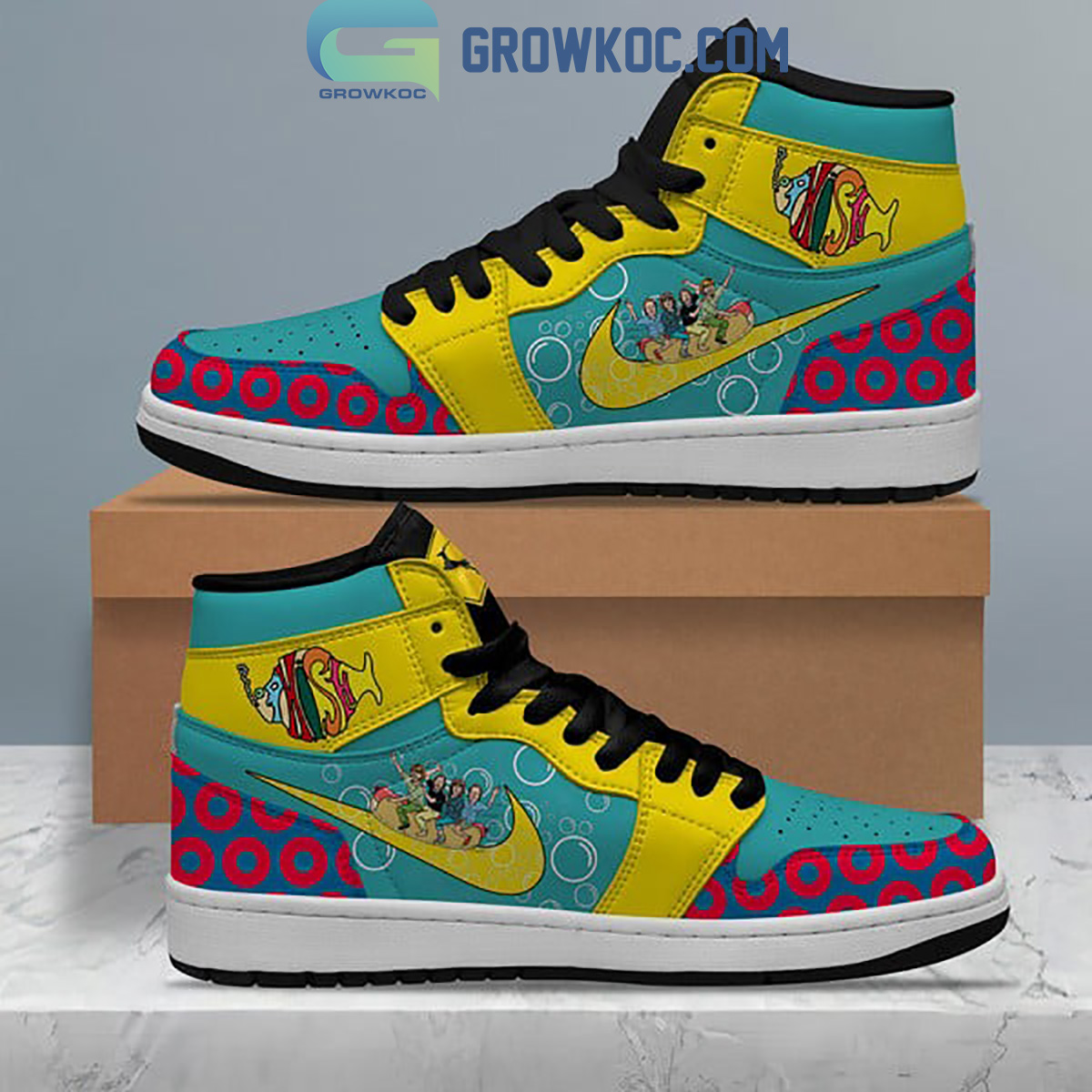 JWFancy Phish AJ1 High Sneakers Shoes For Men And Women