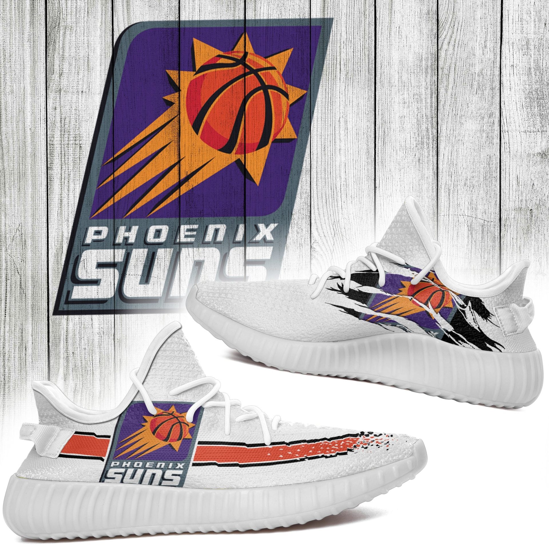 JWFancy Phoenix Suns Yeezy Boost Shoes For Men And Women