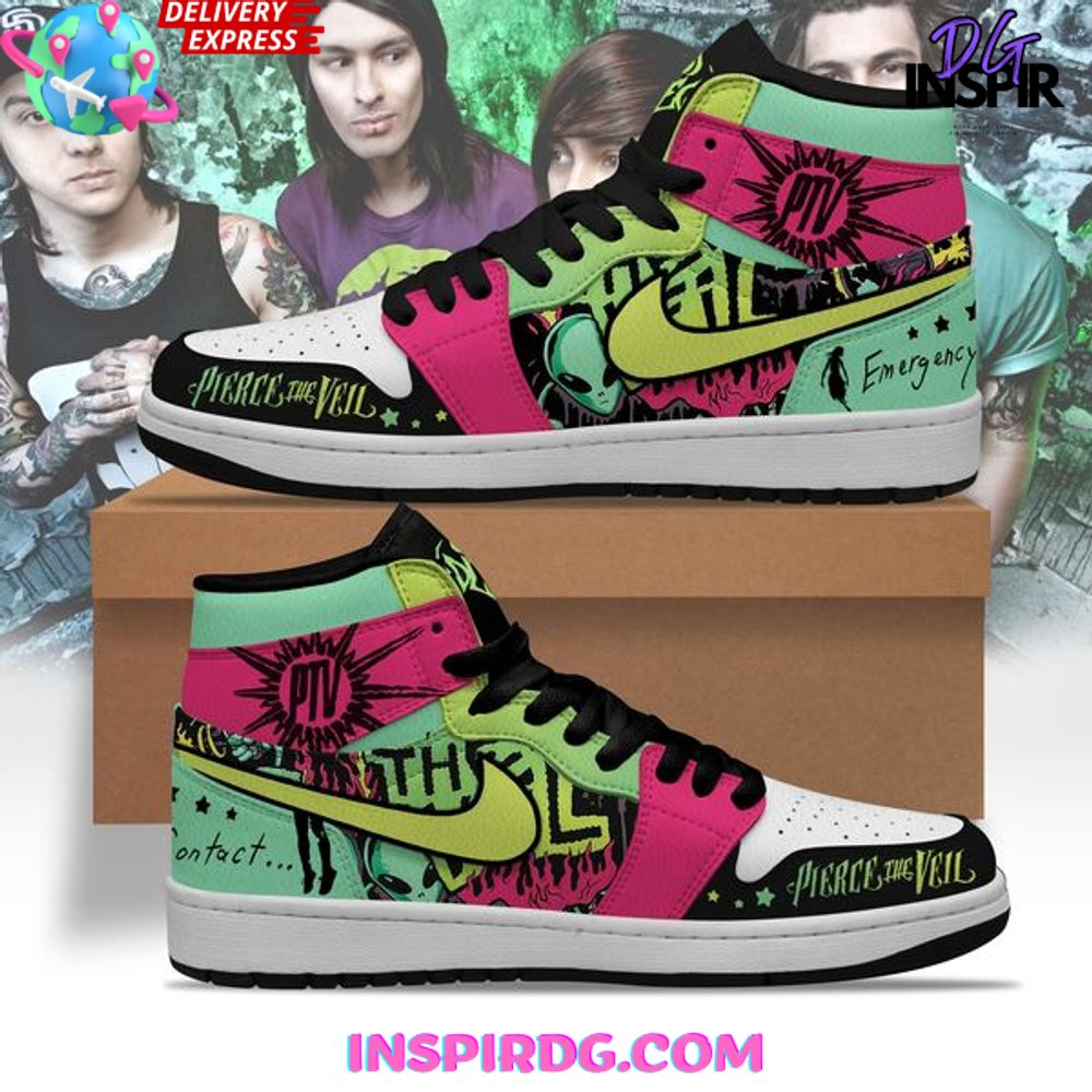 JWFancy Pierce The Veil AJ1 High Sneakers Shoes For Men And Women
