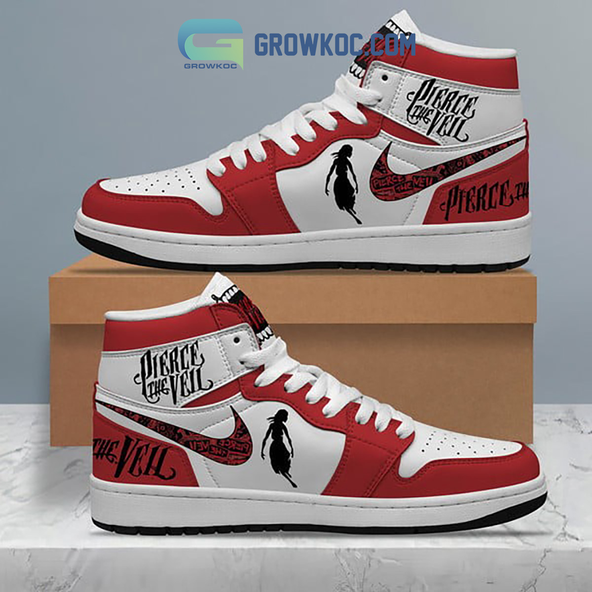 JWFancy Pierce The Veil AJ1 High Sneakers Shoes For Men And Women