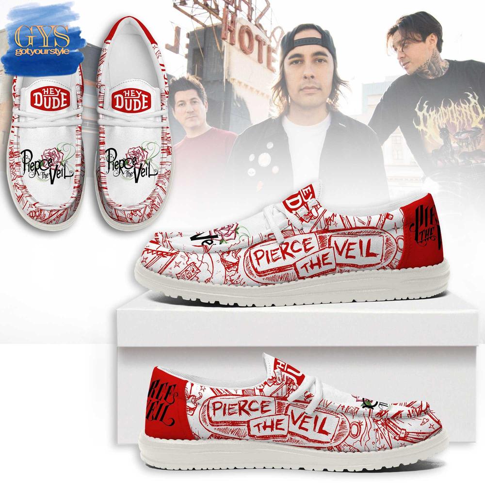JWFancy Pierce The Veil Hey Dude Shoes Wally Men's Lace Up Loafers Comfortable For Men And Women