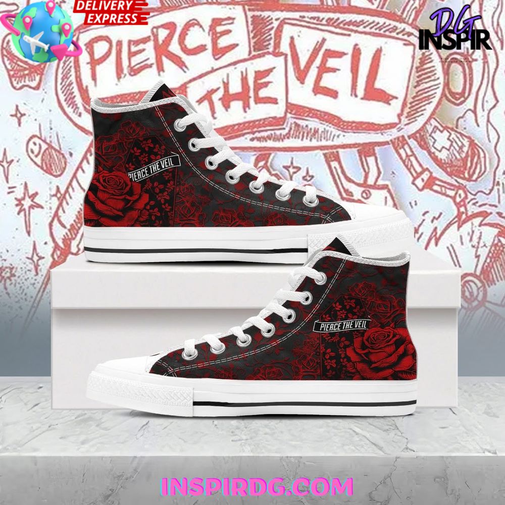 JWFancy Pierce The Veil High Top Canvas Sneakers Shoes For Men And Women