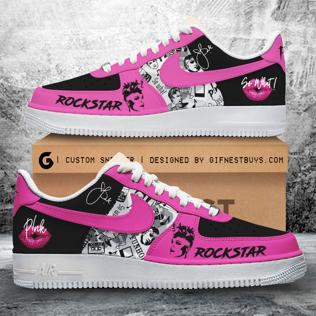 JWFancy Pink Air Low-Top Sneakers Shoes For Men And Women