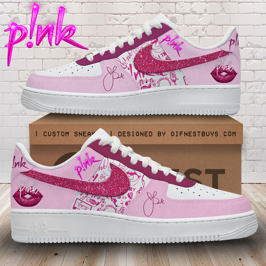 JWFancy Pink Air Low-Top Sneakers Shoes For Men And Women