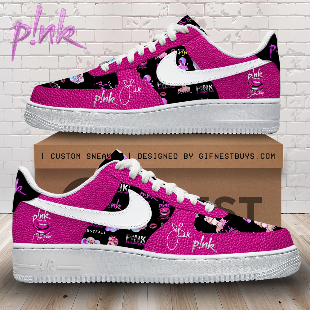 JWFancy Pink Air Low-Top Sneakers Shoes For Men And Women