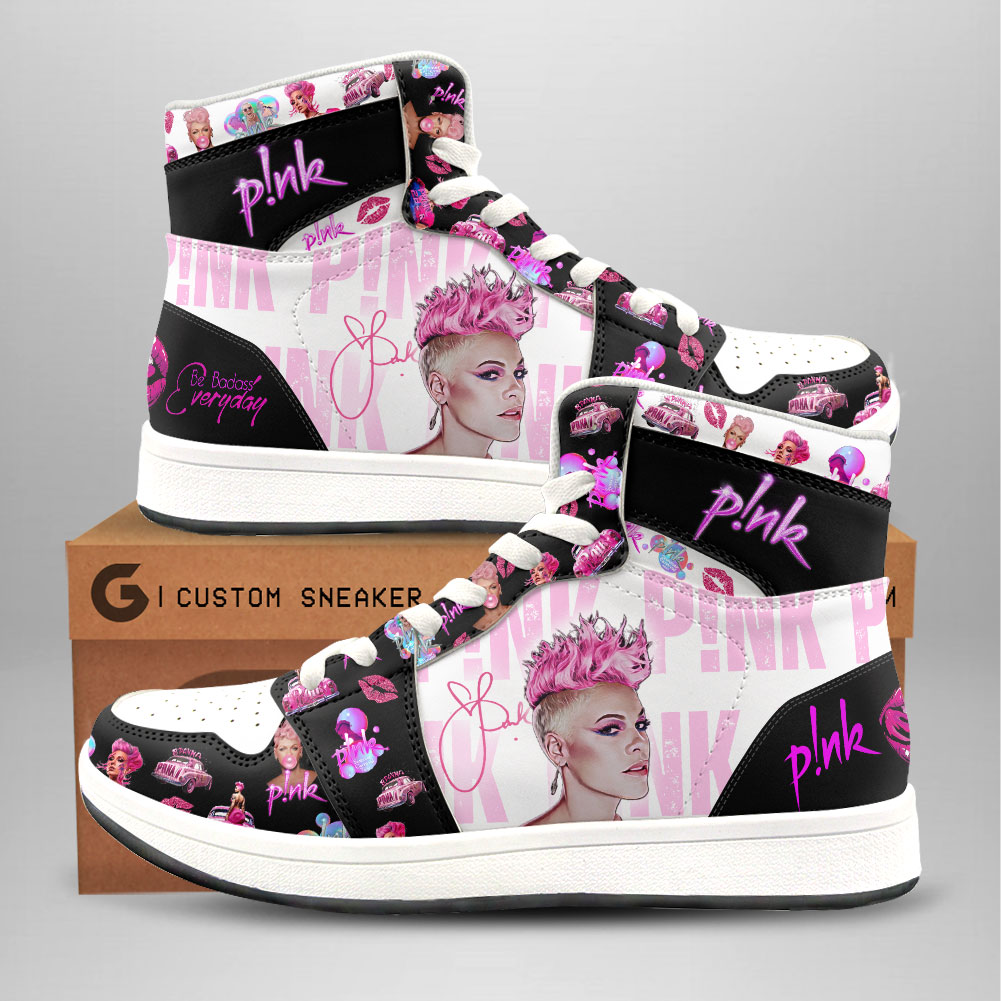 JWFancy Pink AJ1 High Sneakers Shoes For Men And Women