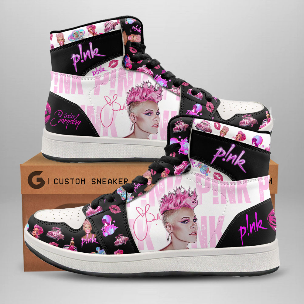 JWFancy Pink AJ1 High Sneakers Shoes For Men And Women