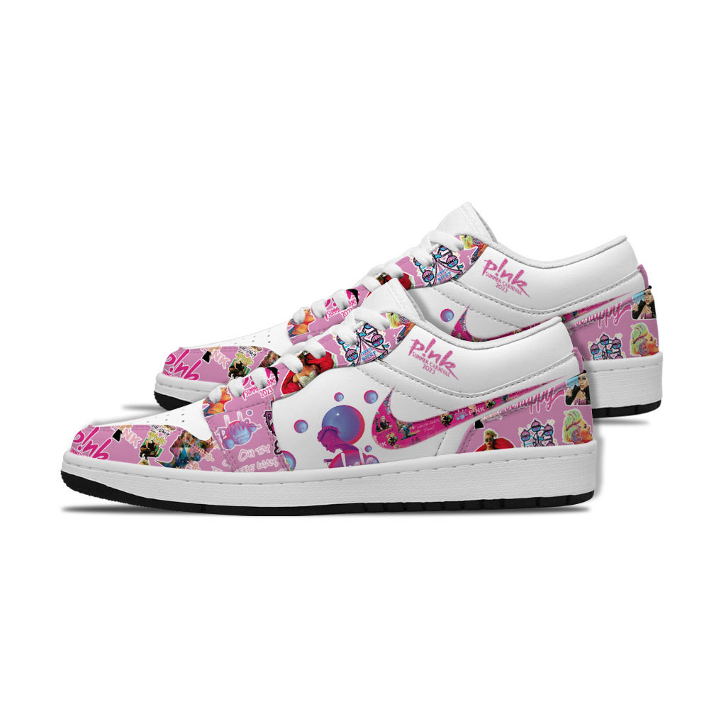 JWFancy Pink AJ1 Low Sneakers Shoes For Men And Women