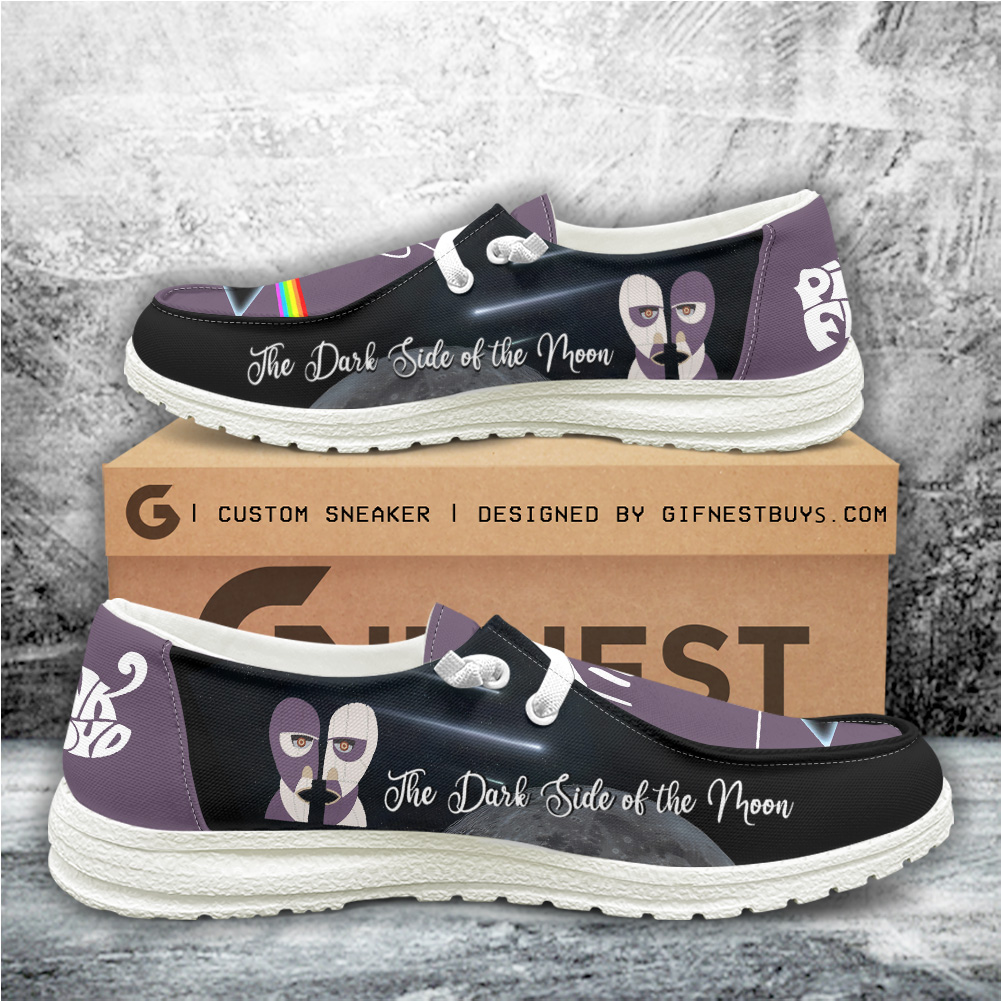 JWFancy Pink Floyd Hey Dude Shoes Wally Men's Lace Up Loafers Comfortable For Men And Women
