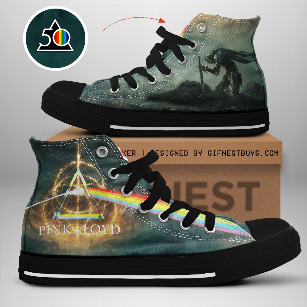 JWFancy Pink Floyd High Top Canvas Sneakers Shoes For Men And Women