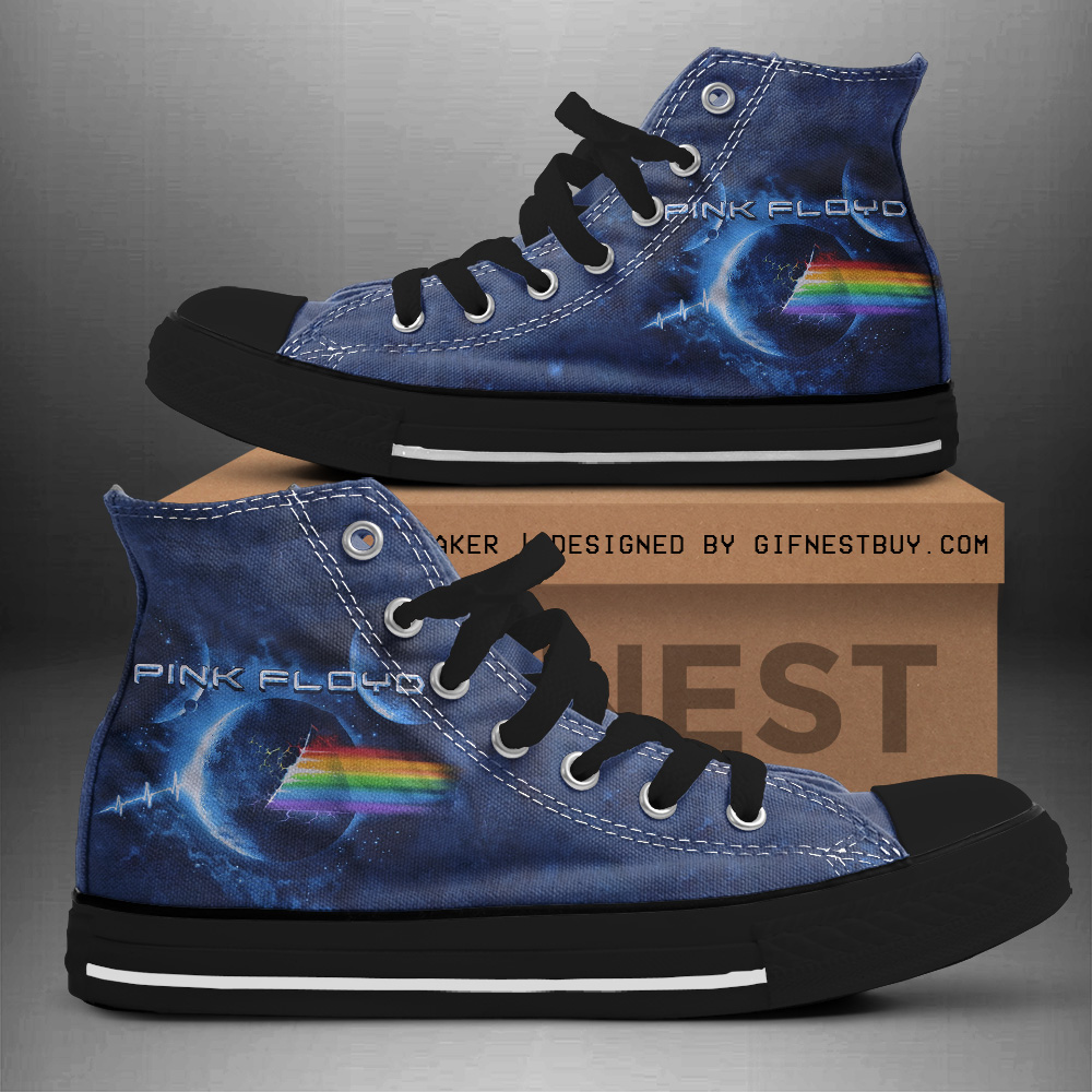 JWFancy Pink Floyd High Top Canvas Sneakers Shoes For Men And Women