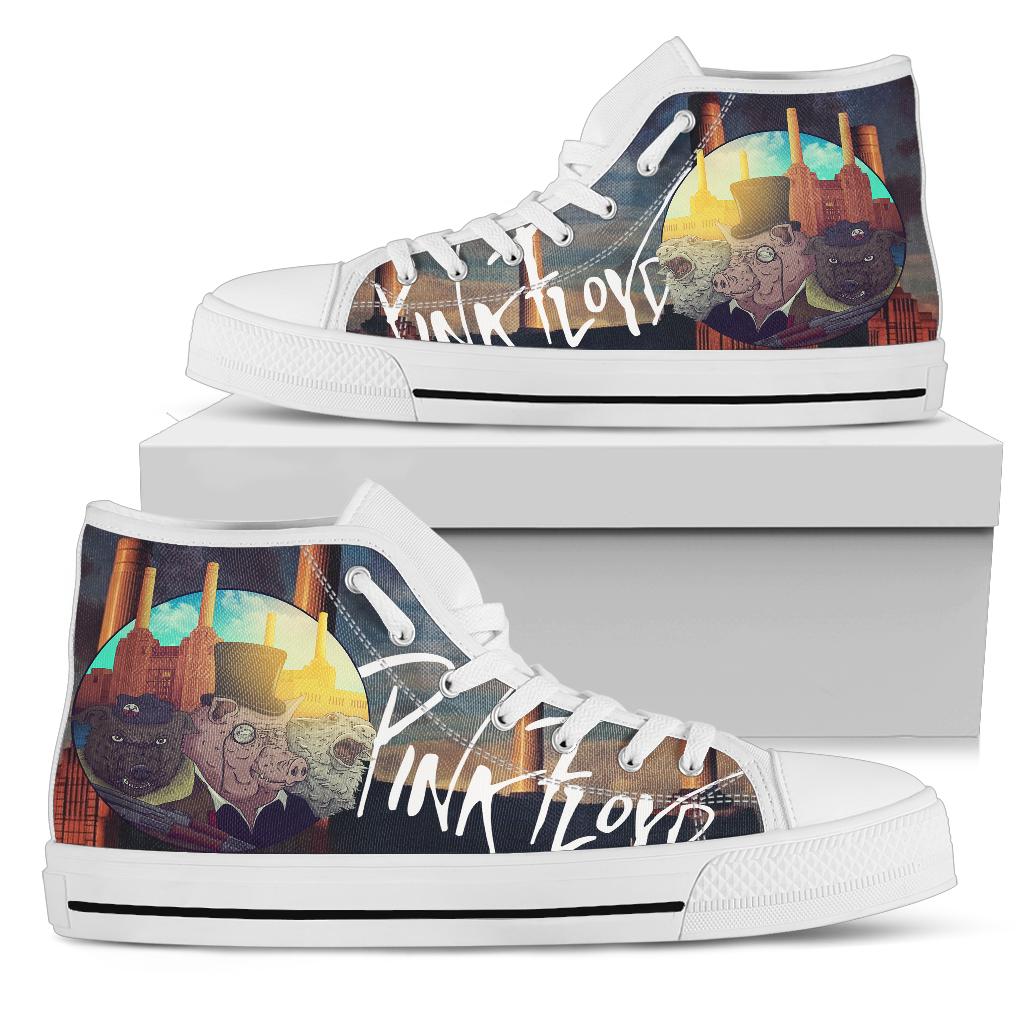 JWFancy Pink Floyd High Top Canvas Sneakers Shoes For Men And Women