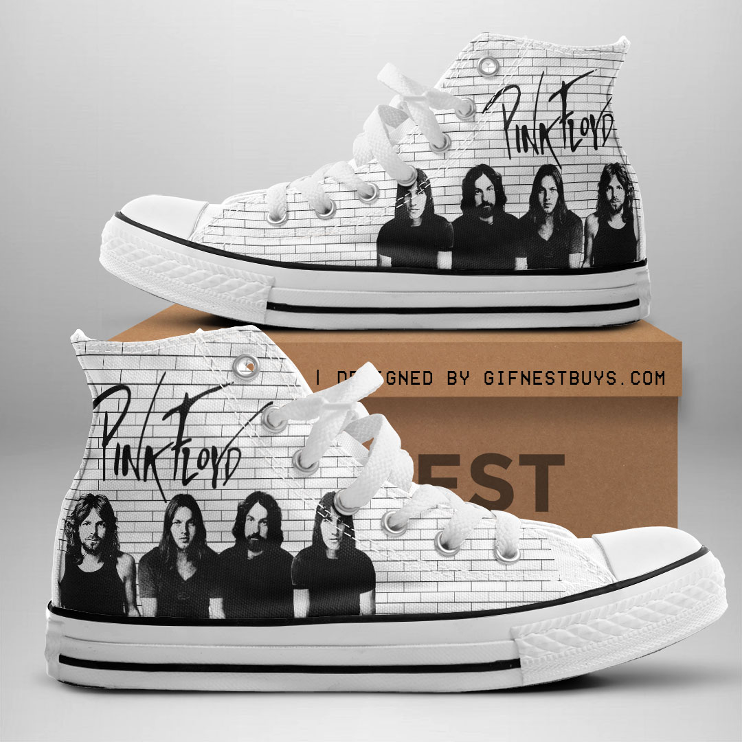 JWFancy Pink Floyd High Top Canvas Sneakers Shoes For Men And Women