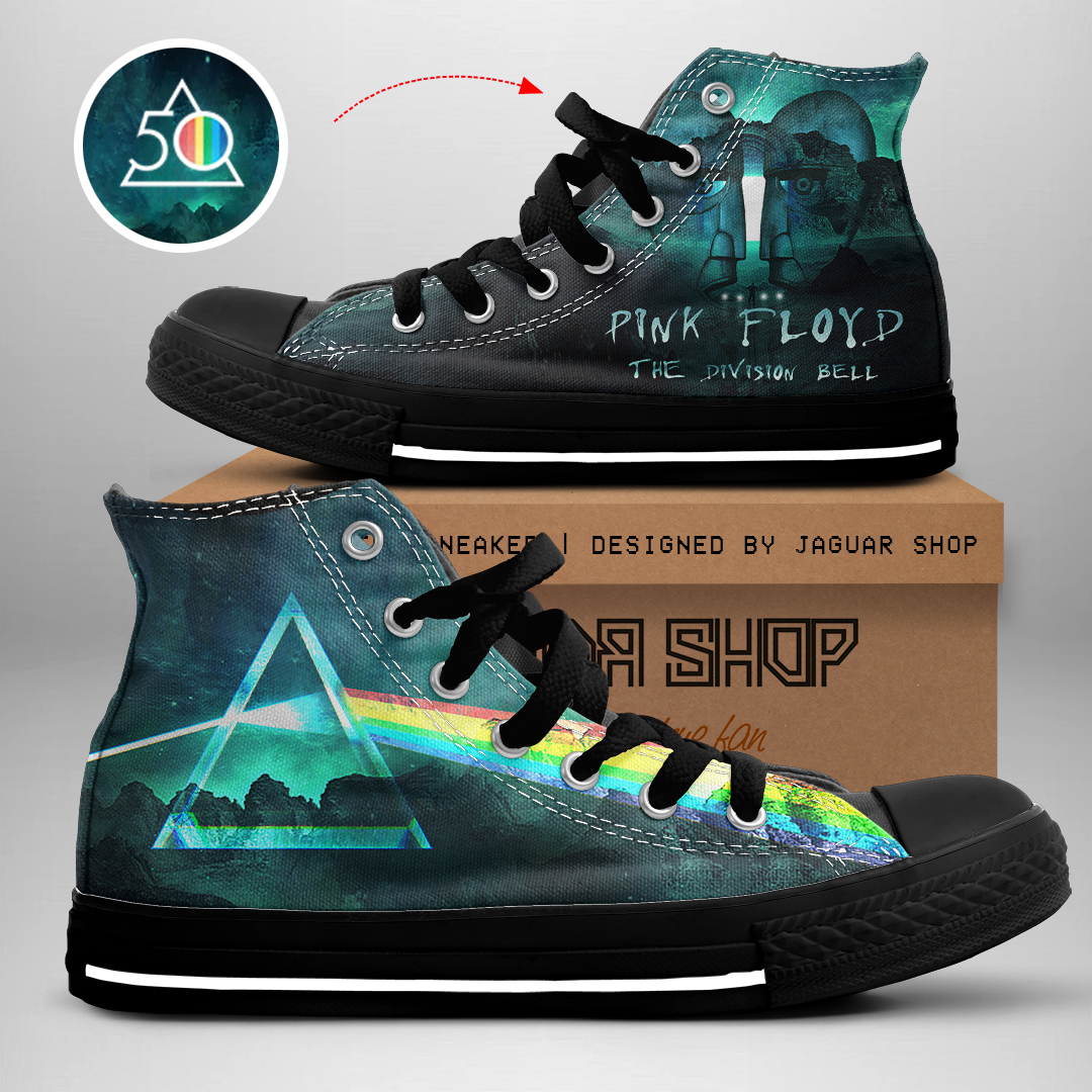 JWFancy Pink Floyd High Top Canvas Sneakers Shoes For Men And Women