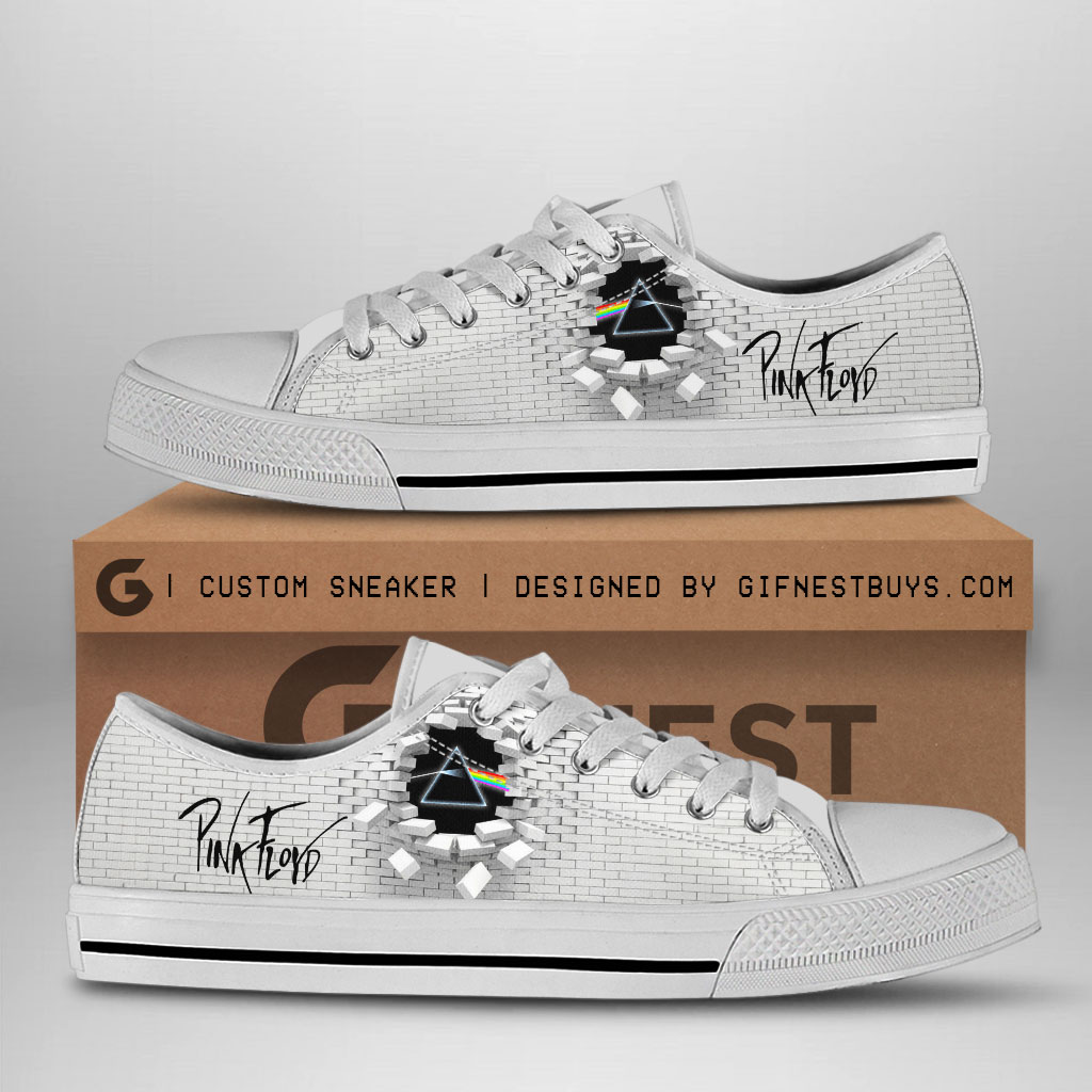 JWFancy Pink Floyd Low Top Canvas Sneakers Shoes For Men And Women