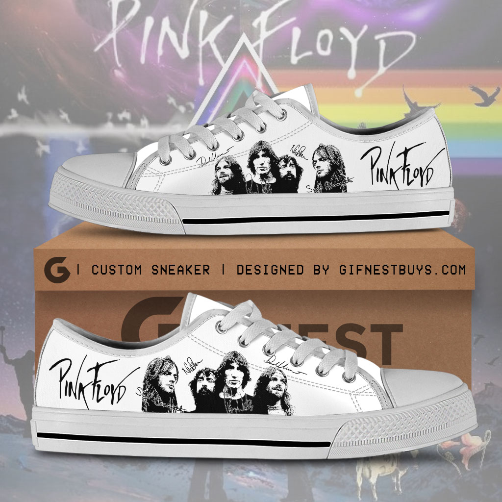 JWFancy Pink Floyd Low Top Canvas Sneakers Shoes For Men And Women