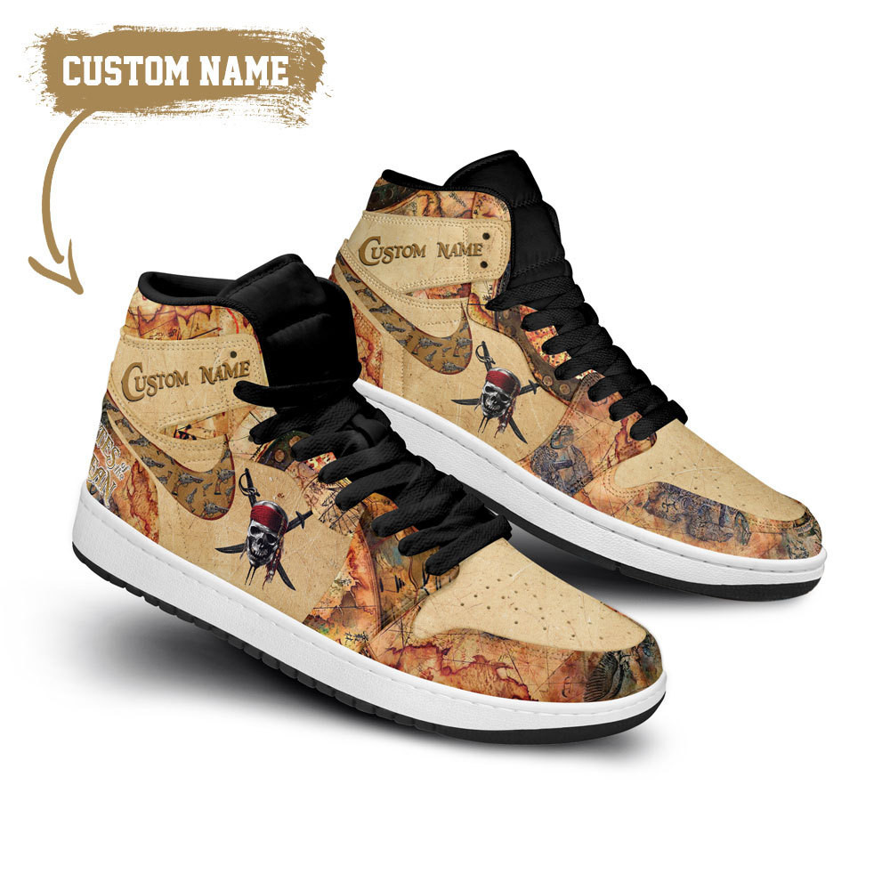 JWFancy Pirates of the Caribbean AJ1 High Sneakers Shoes For Men And Women