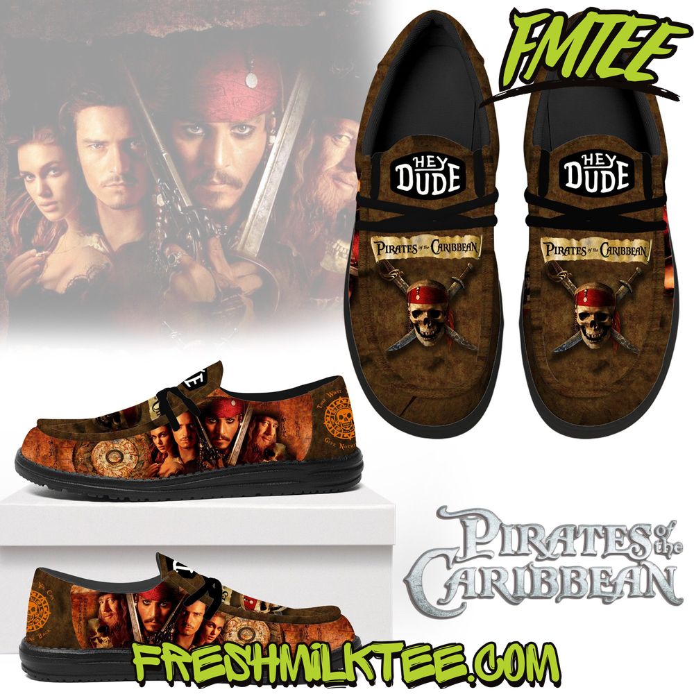 JWFancy Pirates of the Caribbean Hey Dude Shoes Wally Men's Lace Up Loafers Comfortable For Men And Women