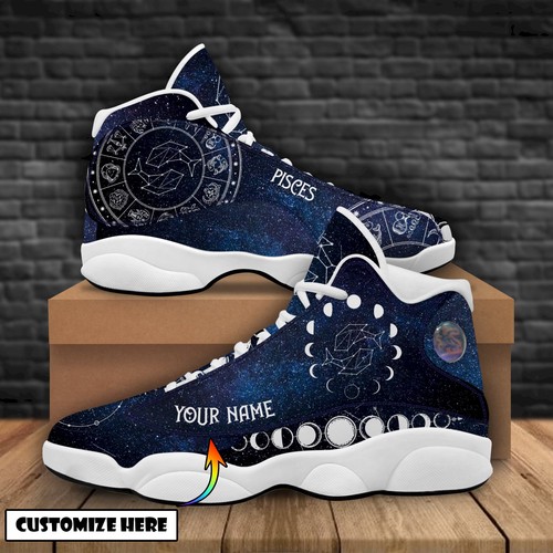 JWFancy Pisces Zodiac  AJ13 Sneakers Shoes For Men And Women
