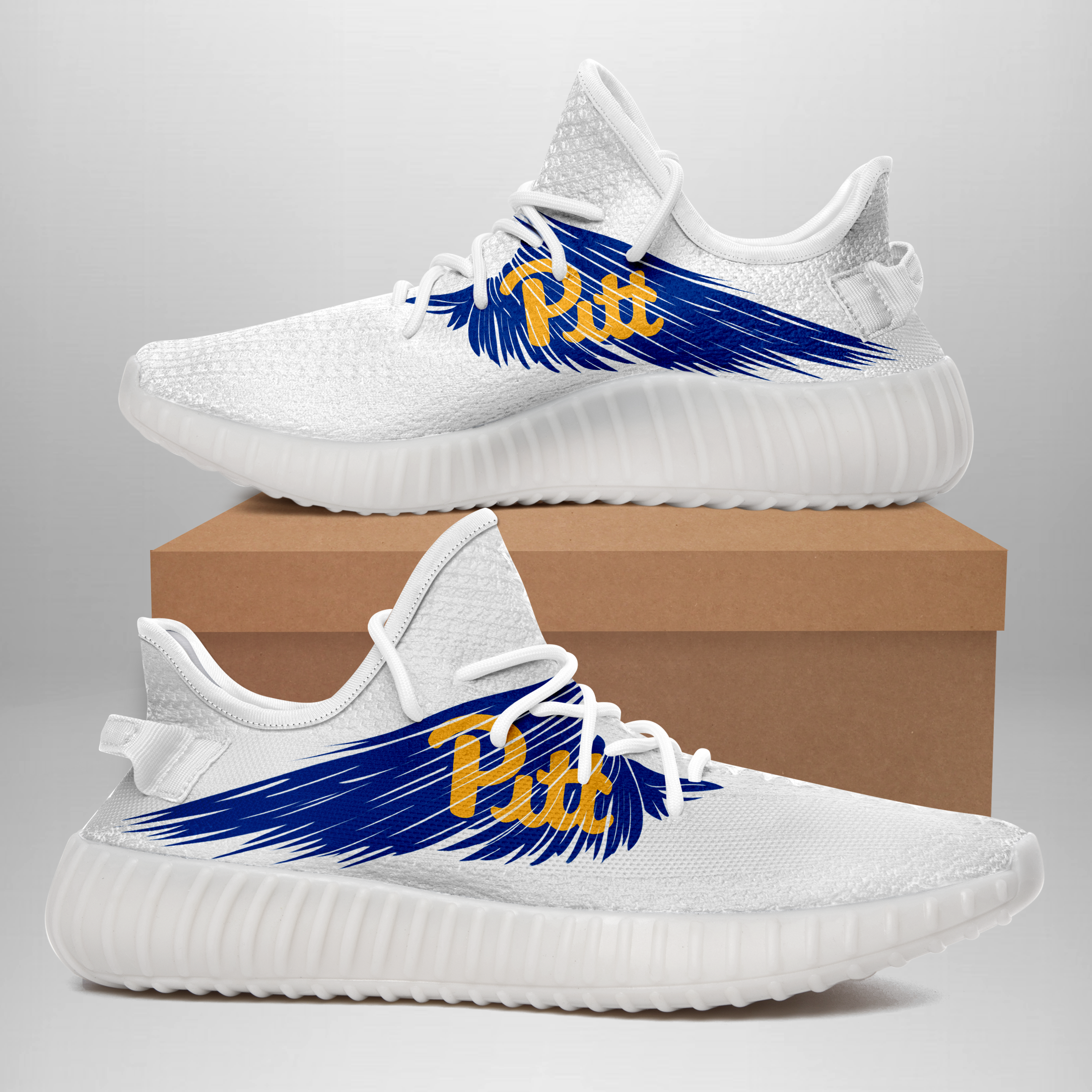 JWFancy Pittsburgh Panthers Yeezy Boost Shoes For Men And Women