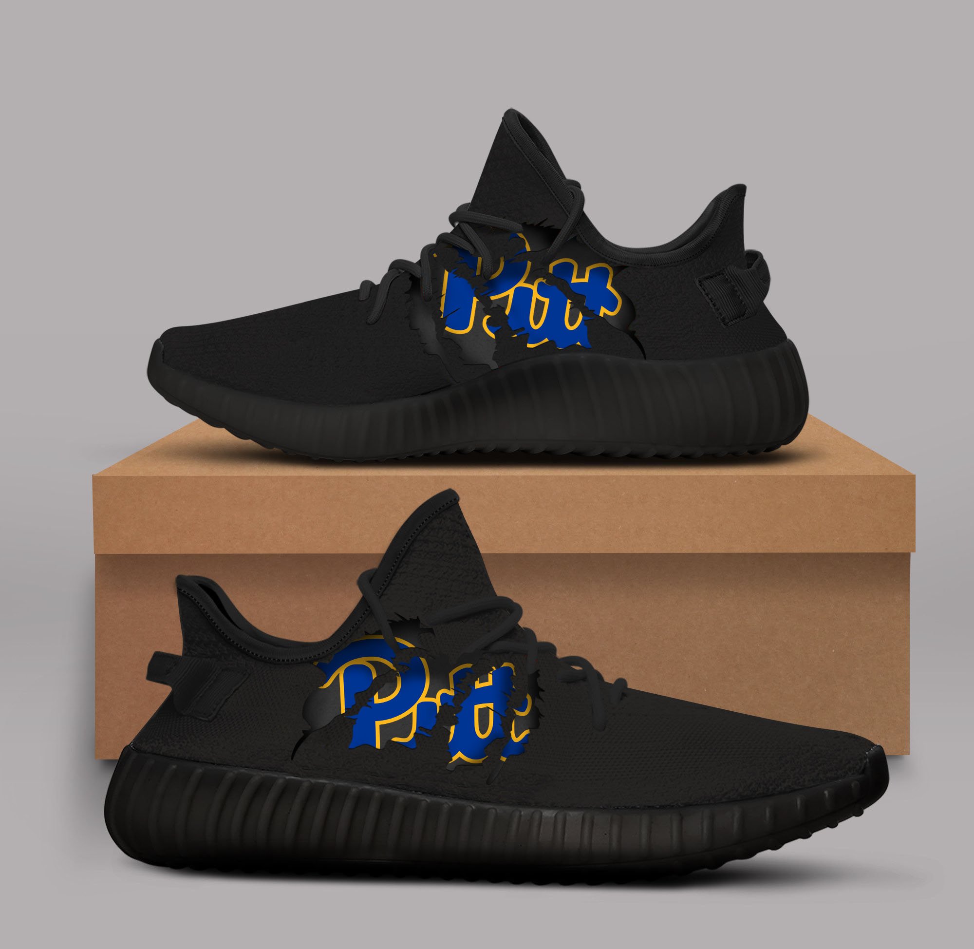 JWFancy Pittsburgh Panthers Yeezy Boost Shoes For Men And Women
