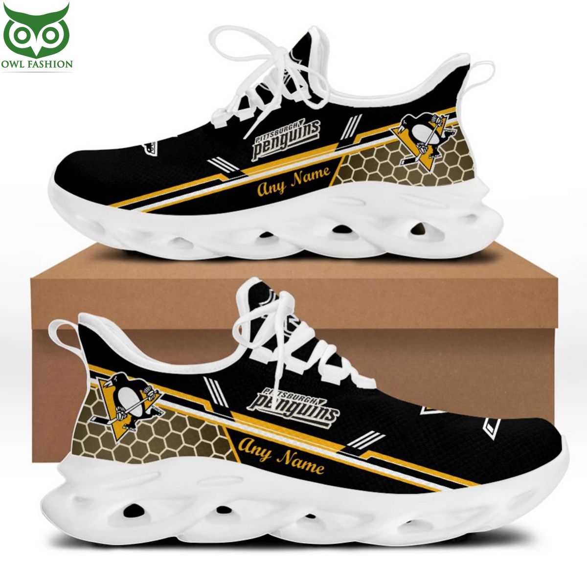 JWFancy Pittsburgh Penguins Max Soul Shoes Sneakers For Men And Women