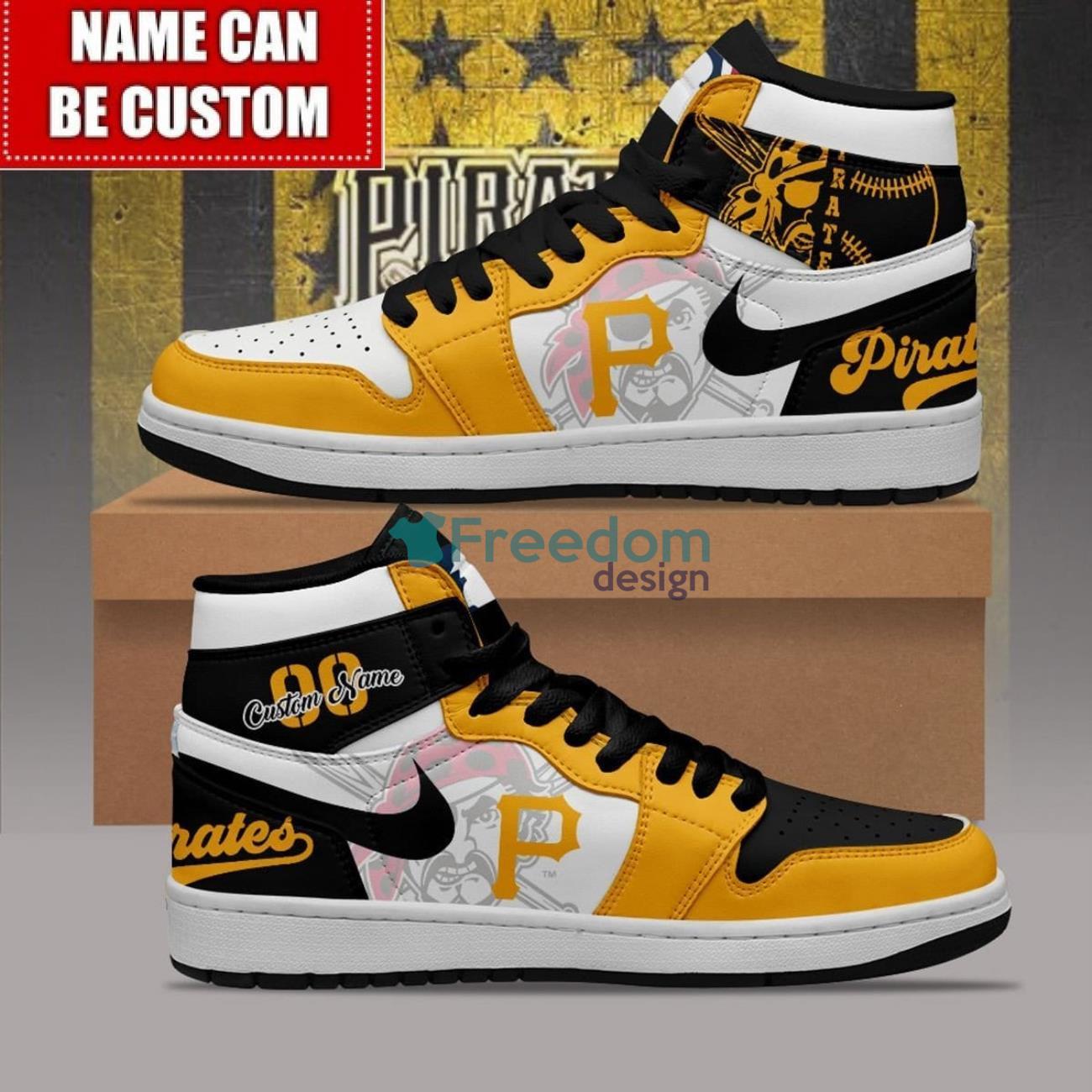 JWFancy Pittsburgh Pirates AJ1 High Sneakers Shoes For Men And Women