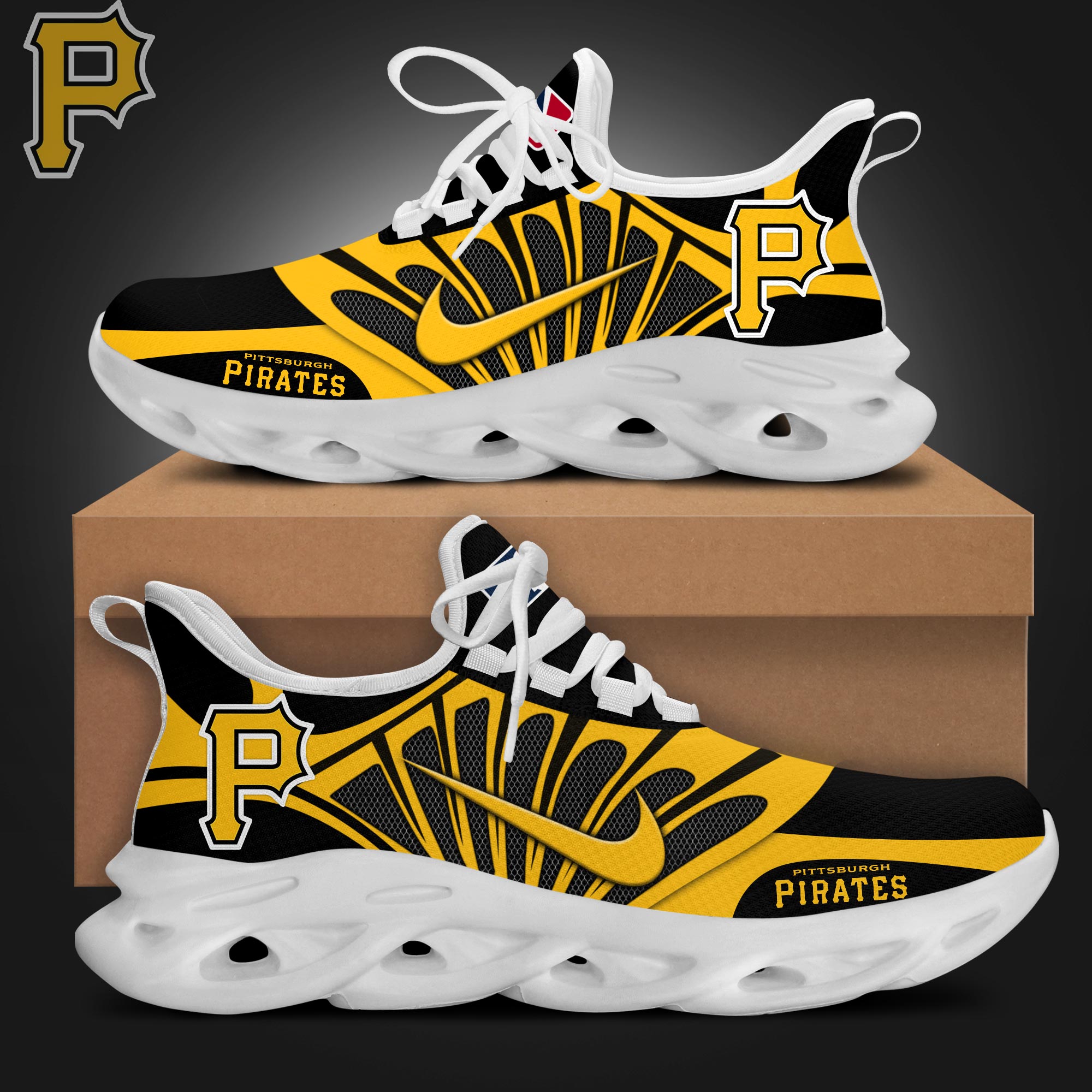 JWFancy Pittsburgh Pirates Max Soul Shoes Sneakers For Men And Women