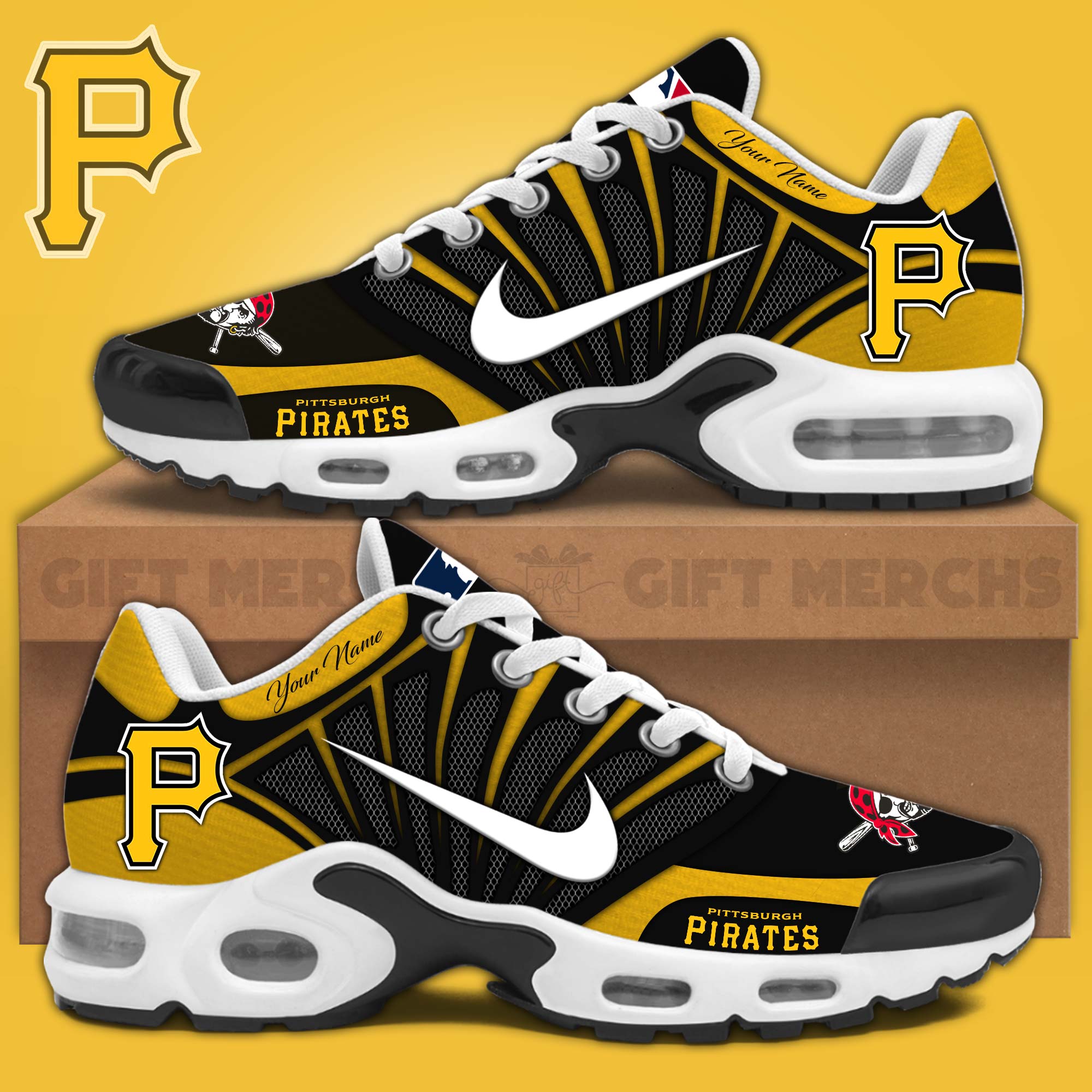 JWFancy Pittsburgh Pirates TN Shoes Sneakers For Men And Women