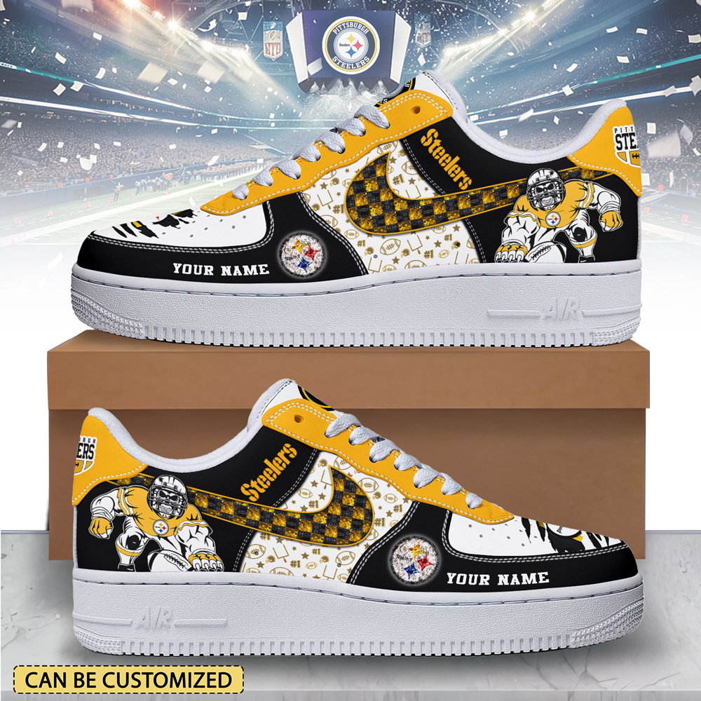 JWFancy Pittsburgh Steelers Air Low-Top Sneakers Shoes For Men And Women