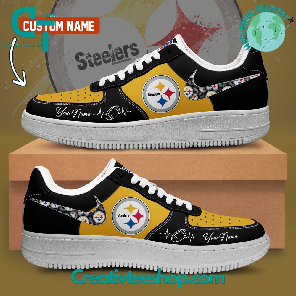 JWFancy Pittsburgh Steelers Air Low-Top Sneakers Shoes For Men And Women