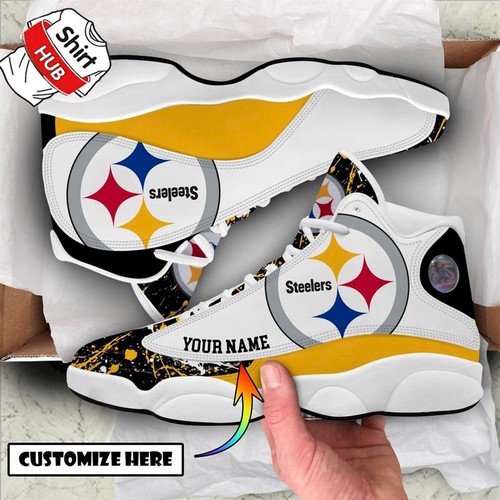 JWFancy Pittsburgh Steelers AJ13 Sneakers Shoes For Men And Women