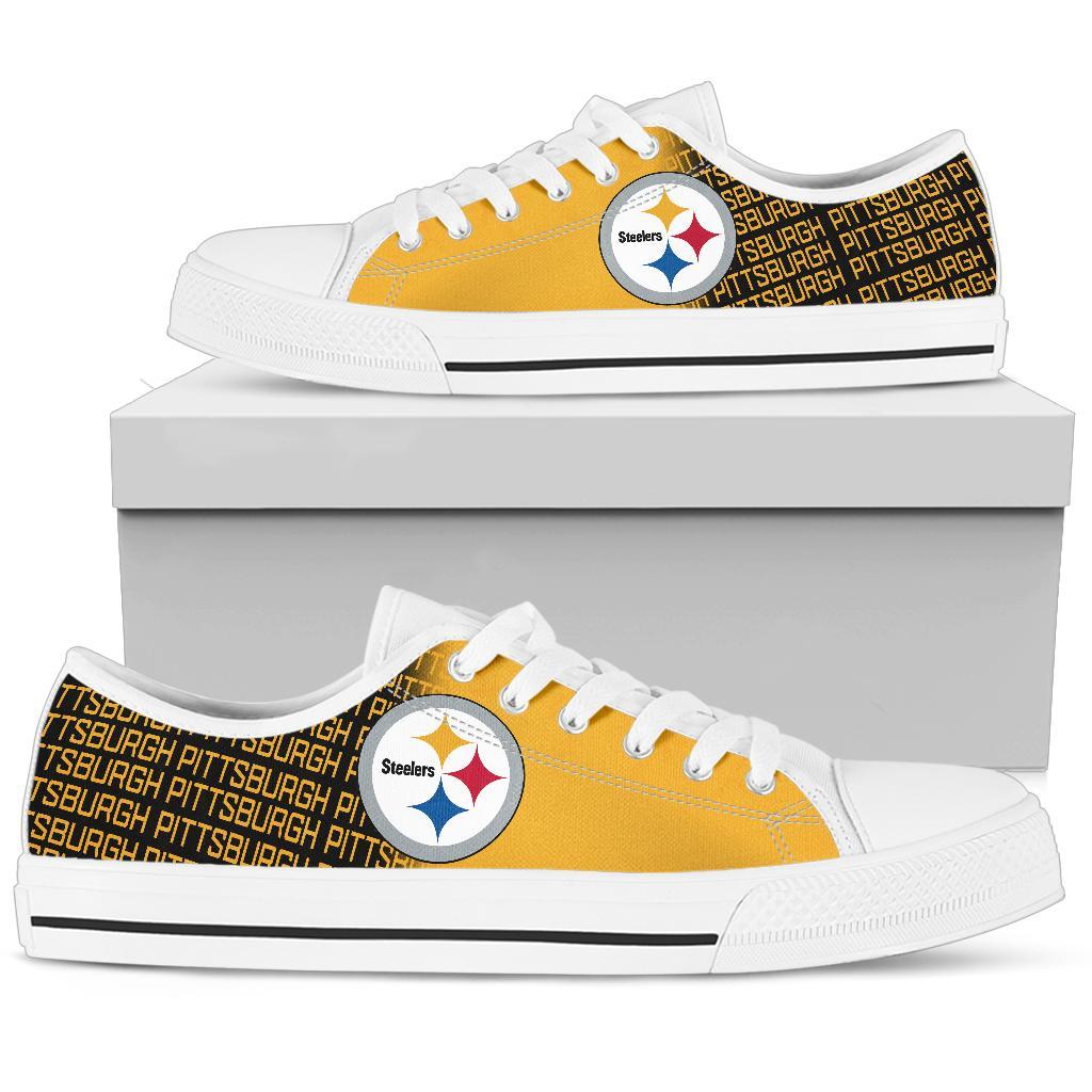JWFancy Pittsburgh Steelers Low Top Canvas Sneakers Shoes For Men And Women