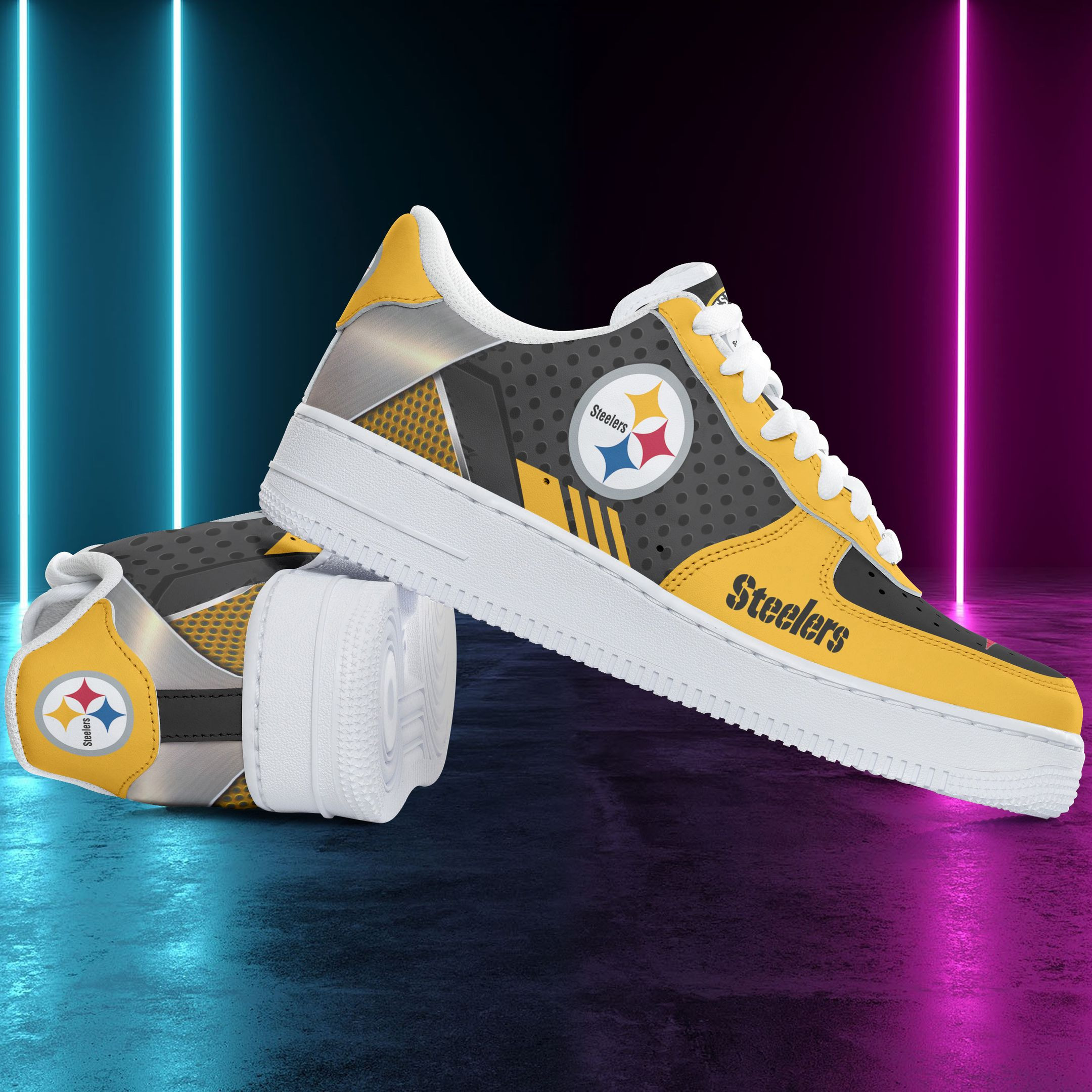 JWFancy Pittsburgh Steelers NFL Air Low-Top Sneakers Shoes For Men And Women