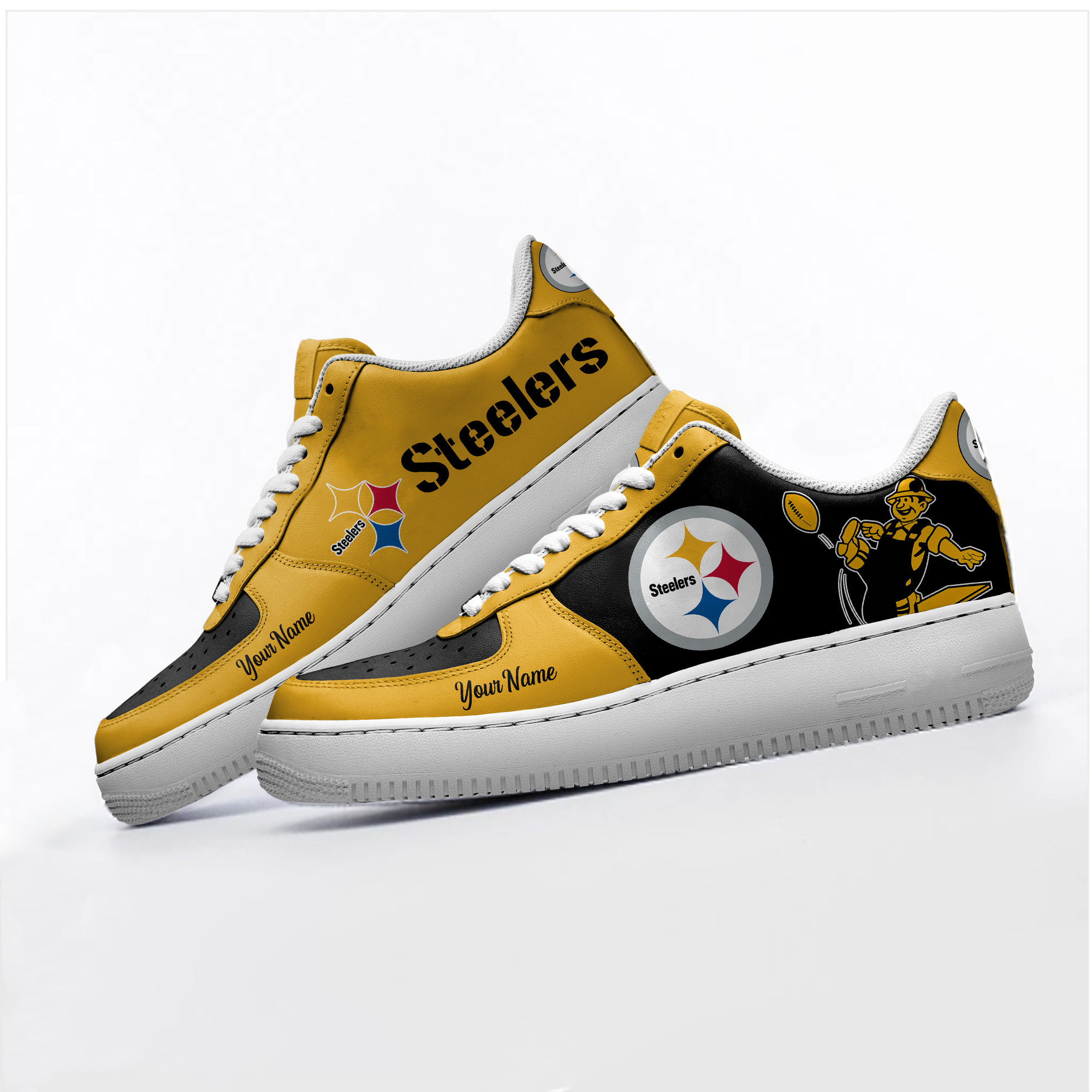 JWFancy Pittsburgh Steelers NFL Air Low-Top Sneakers Shoes For Men And Women