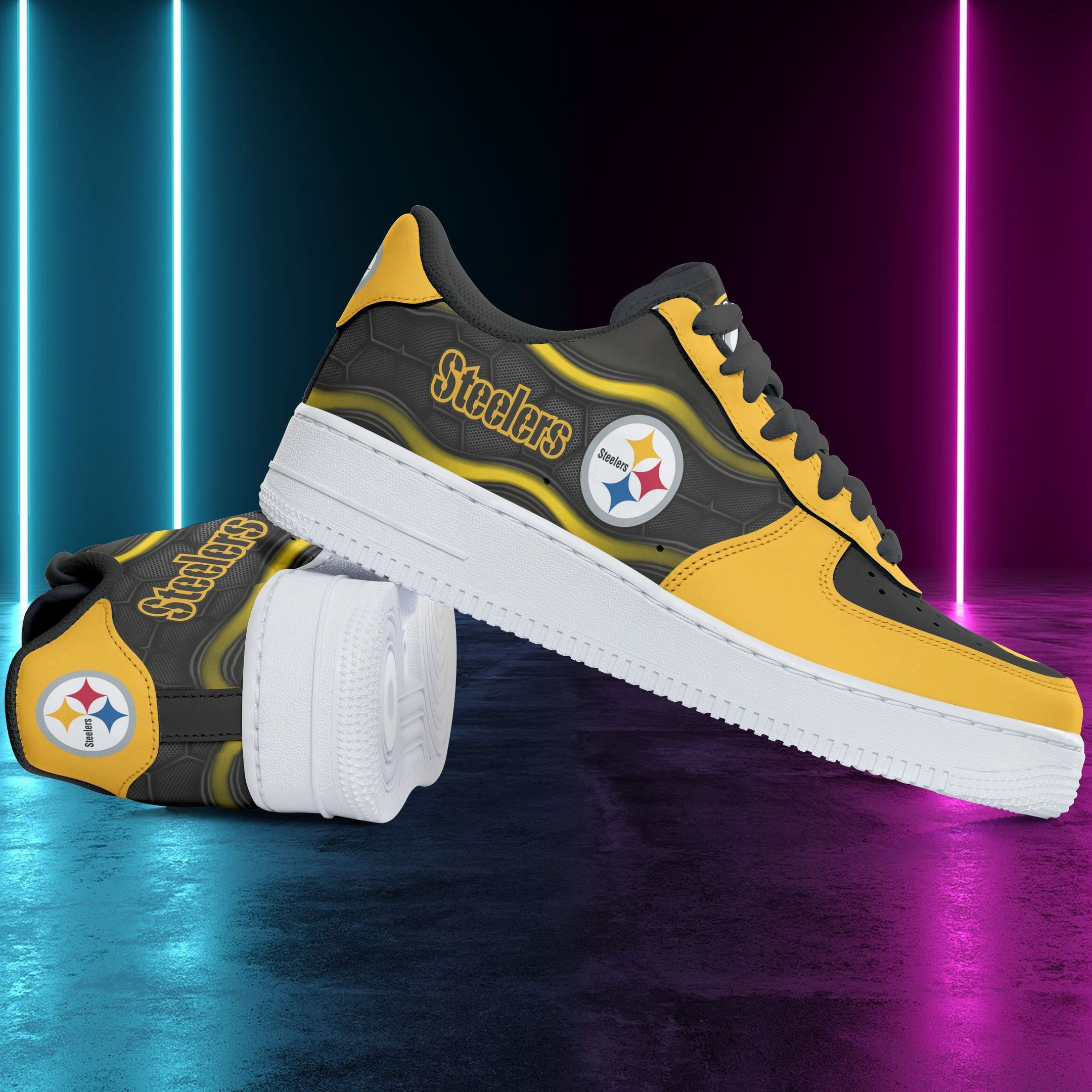 JWFancy Pittsburgh Steelers NFL Air Low-Top Sneakers Shoes For Men And Women