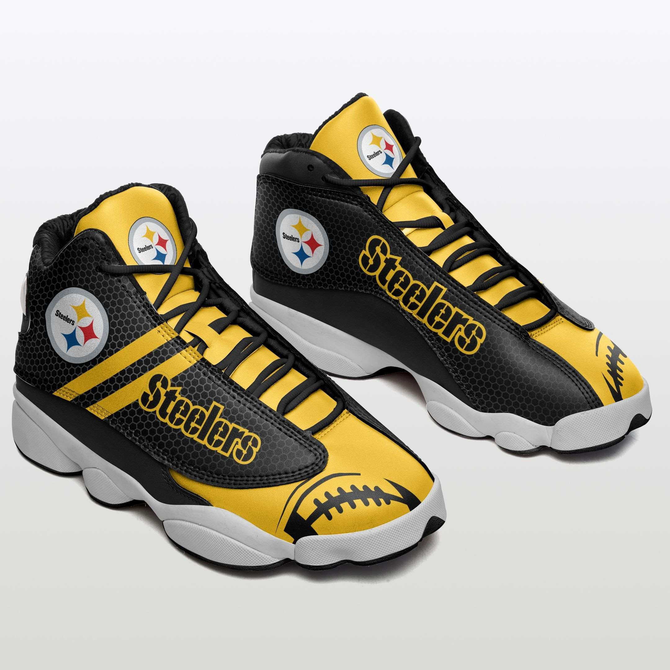JWFancy Pittsburgh Steelers NFL AJ13 Sneakers Shoes For Men And Women