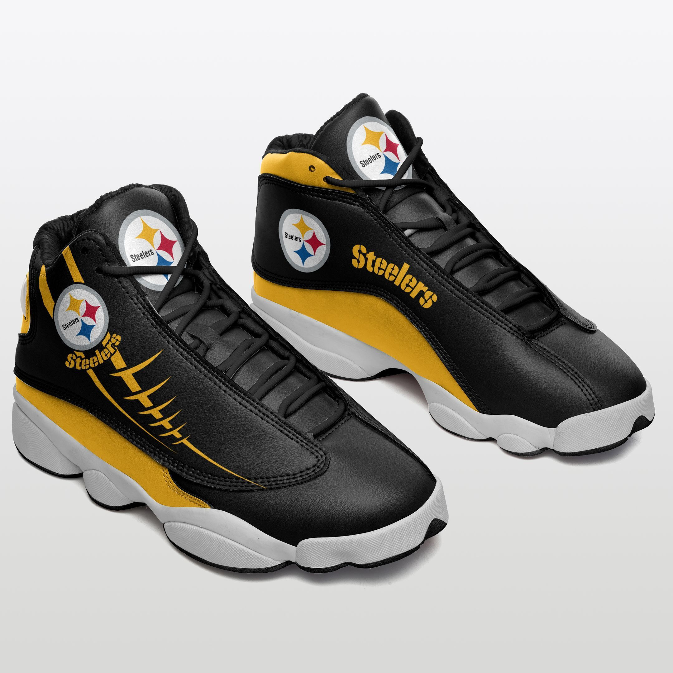 JWFancy Pittsburgh Steelers NFL AJ13 Sneakers Shoes For Men And Women
