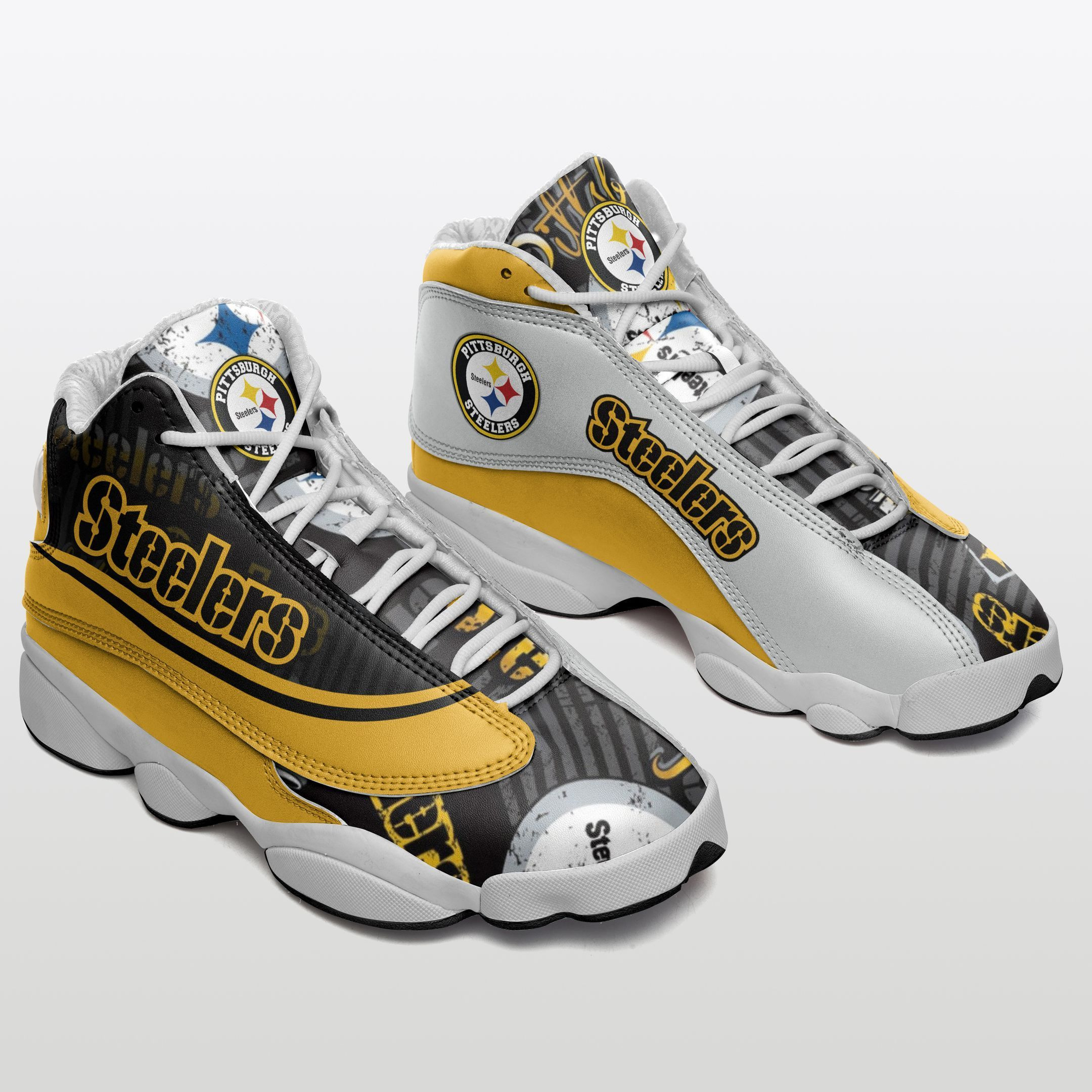 JWFancy Pittsburgh Steelers NFL AJ13 Sneakers Shoes For Men And Women