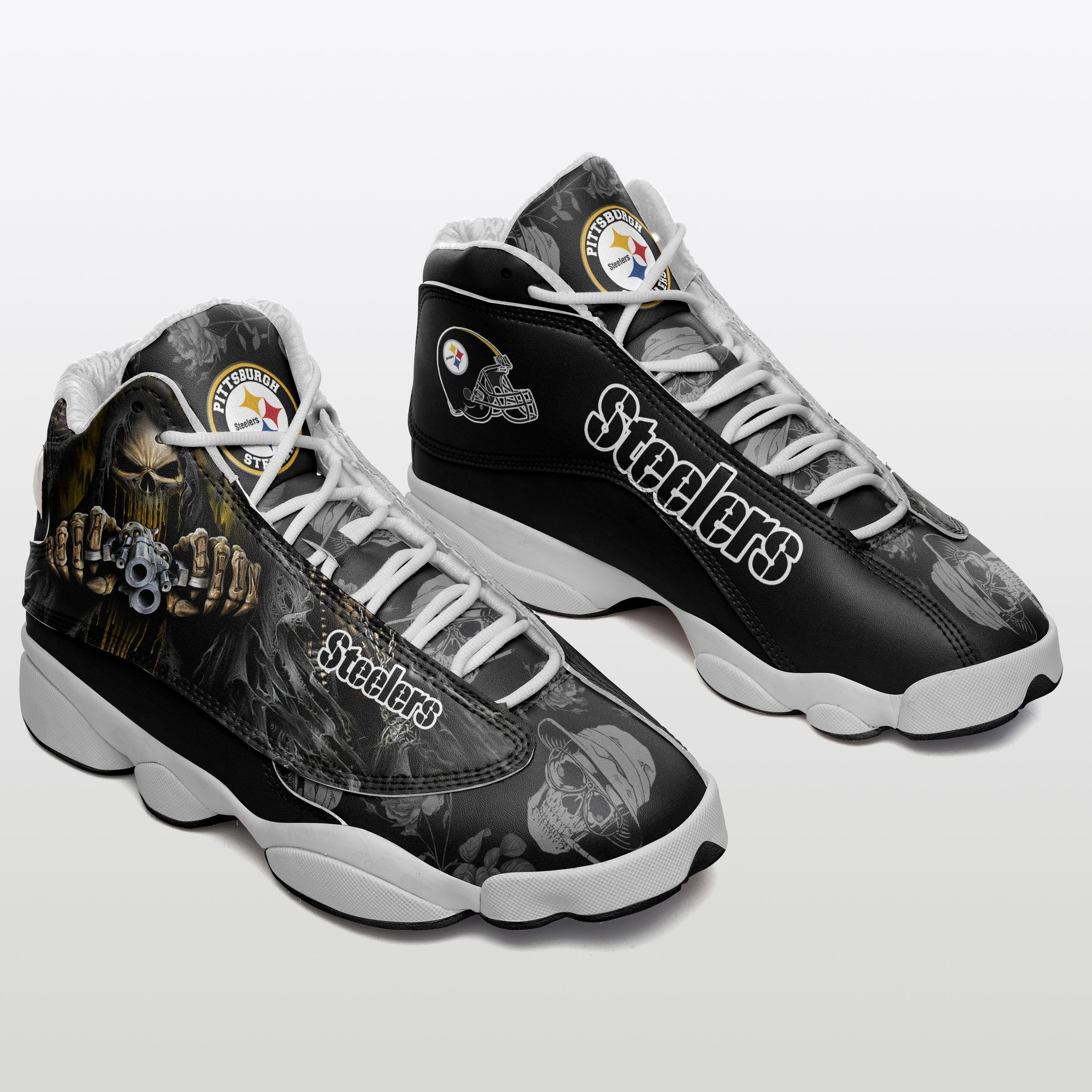 JWFancy Pittsburgh Steelers NFL AJ13 Sneakers Shoes For Men And Women