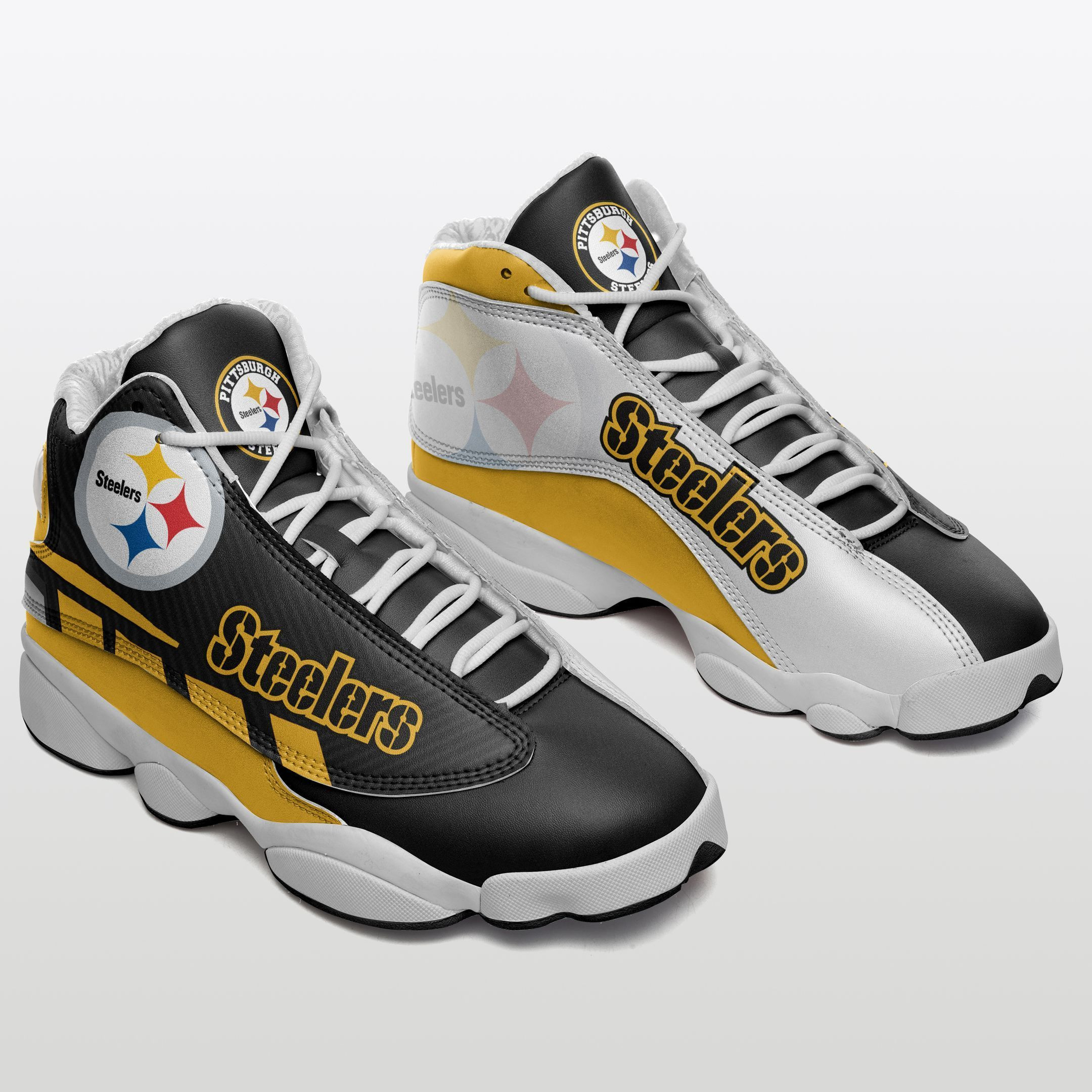JWFancy Pittsburgh Steelers NFL AJ13 Sneakers Shoes For Men And Women